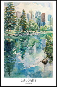 Calgary Reflections Poster PosterGoat