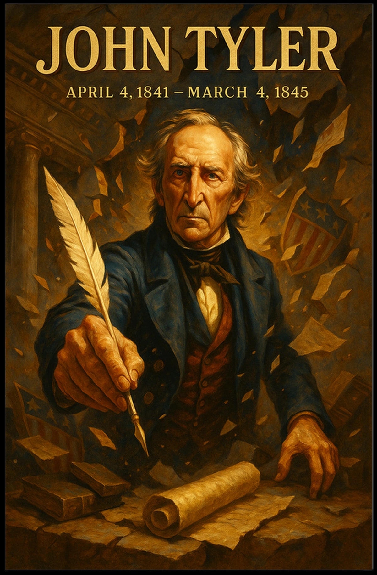 John Tyler 10th President Poster