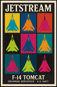 F-14 Tomcat Jet Pop Art Poster