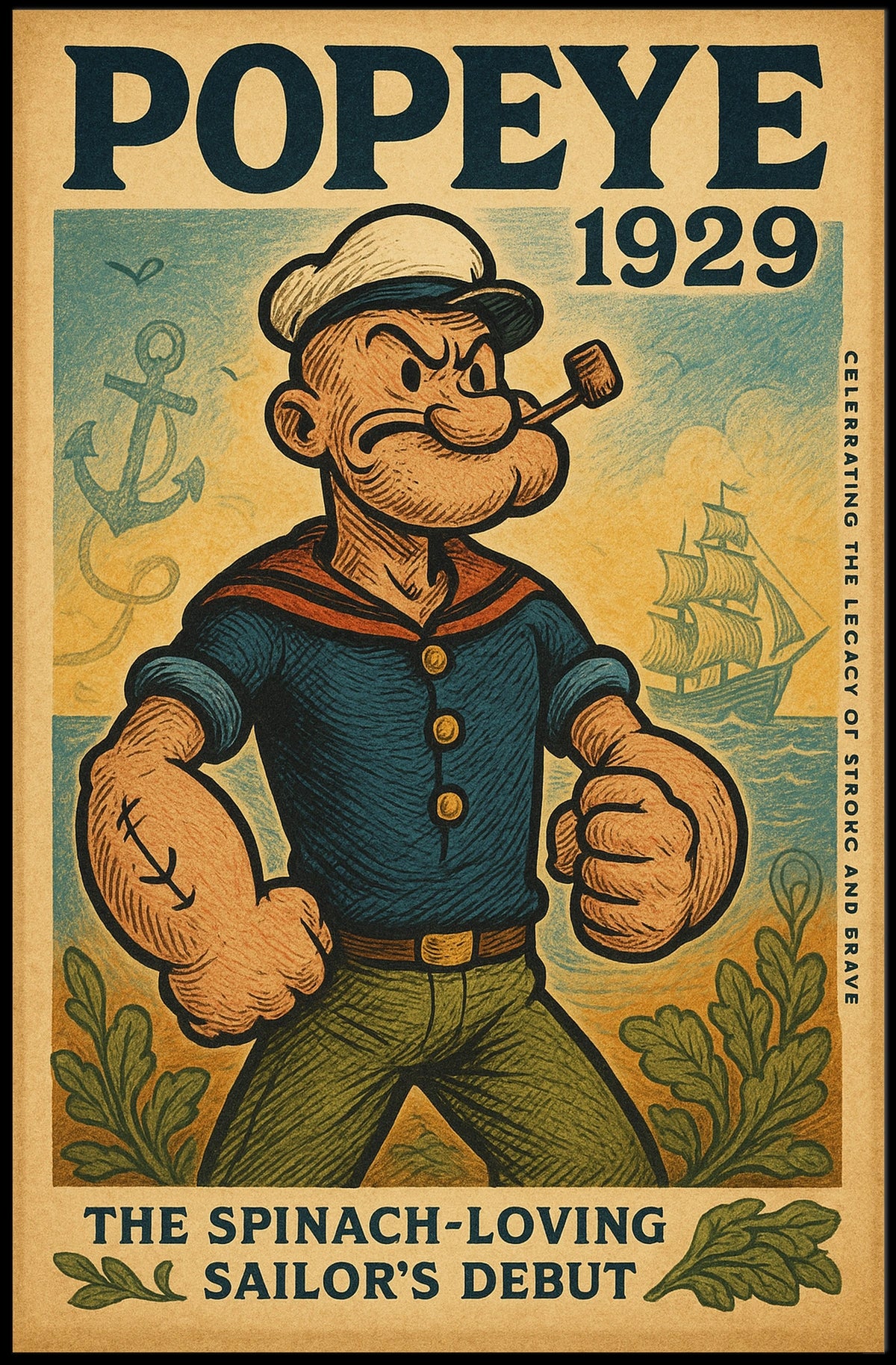 Popeye 1929 Art Poster POP-06