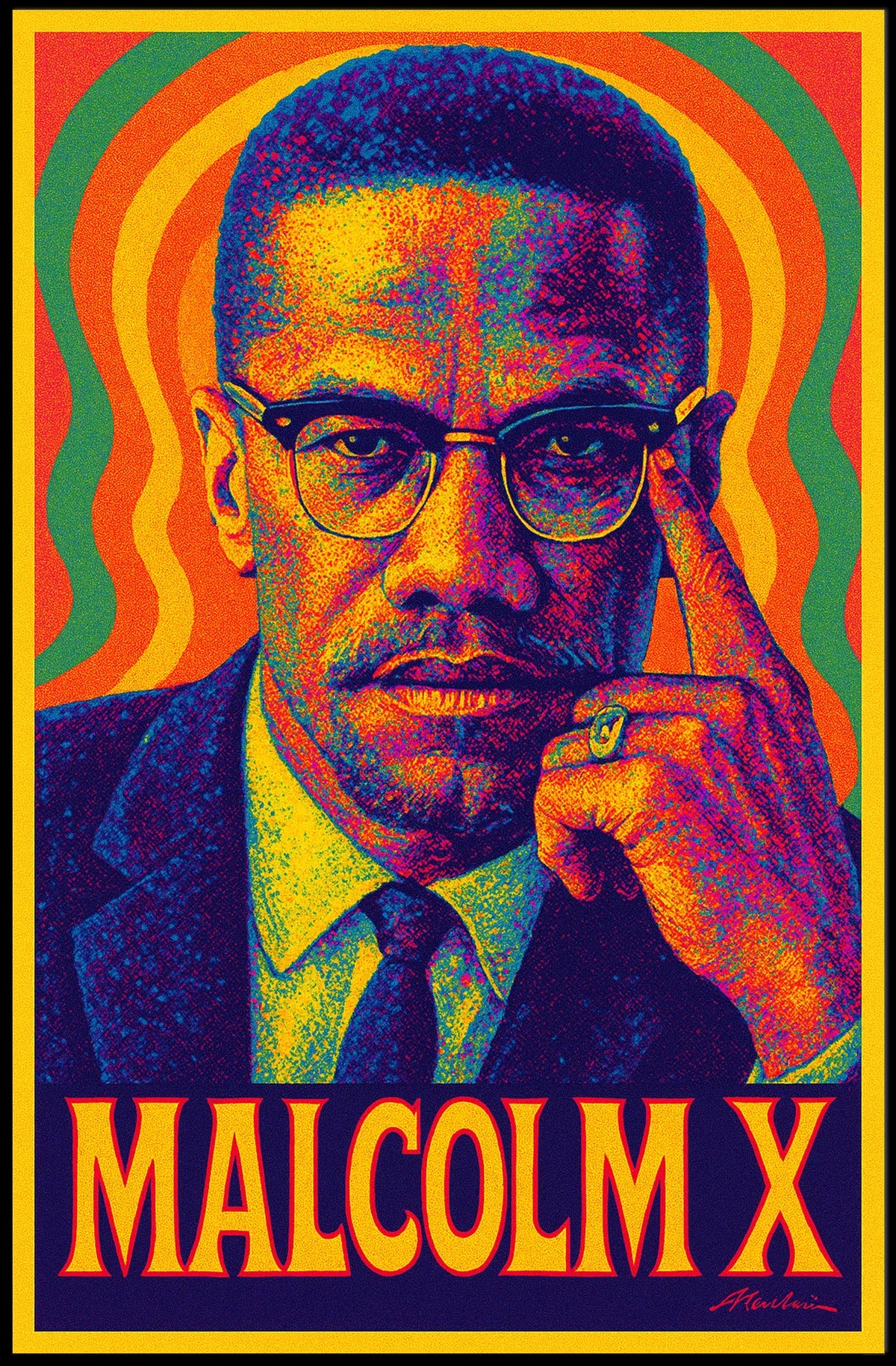 Malcolm X Heritage Wanderlust Cityscape Poster