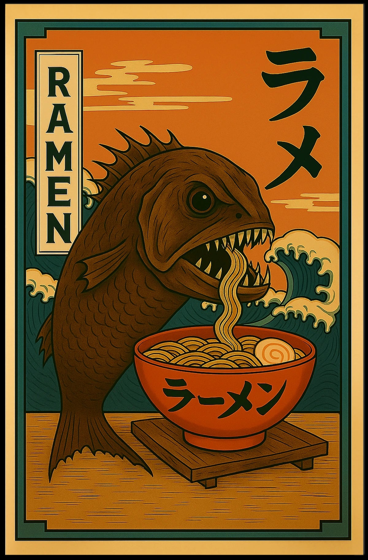 Ramen Monster Poster