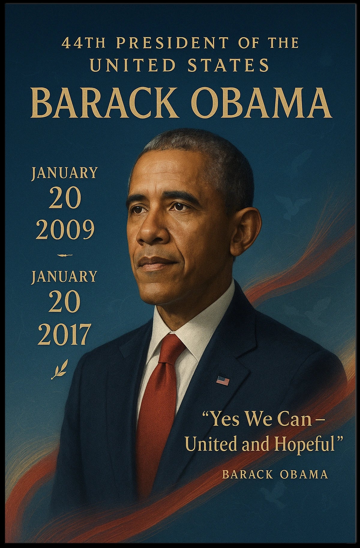 Barack Obama "Yes We Can" Presidential Poster