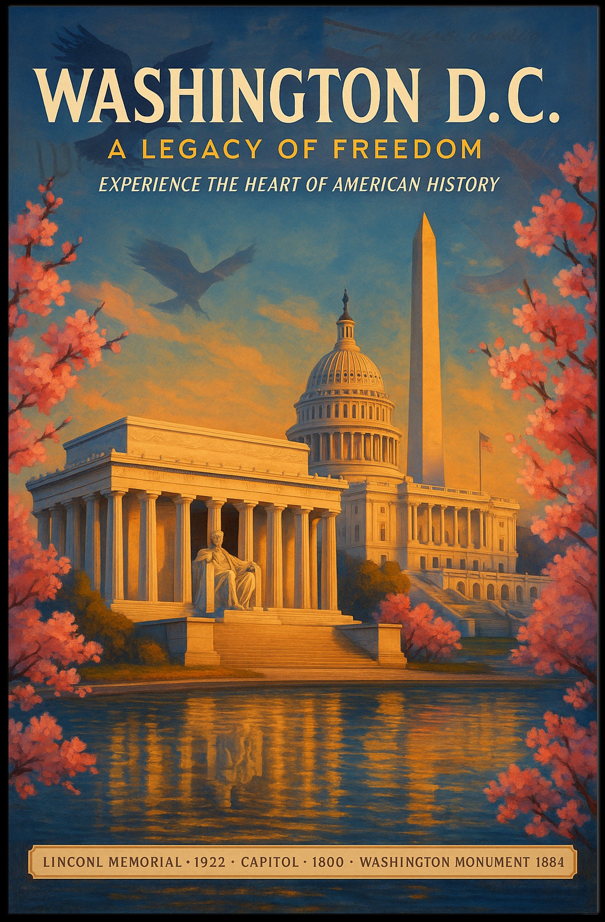 Washington D.C. A Legacy of Freedom Poster PosterGoat