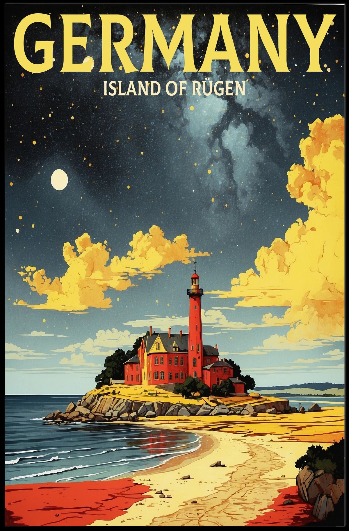 Germany Island of Rรผgen Poster