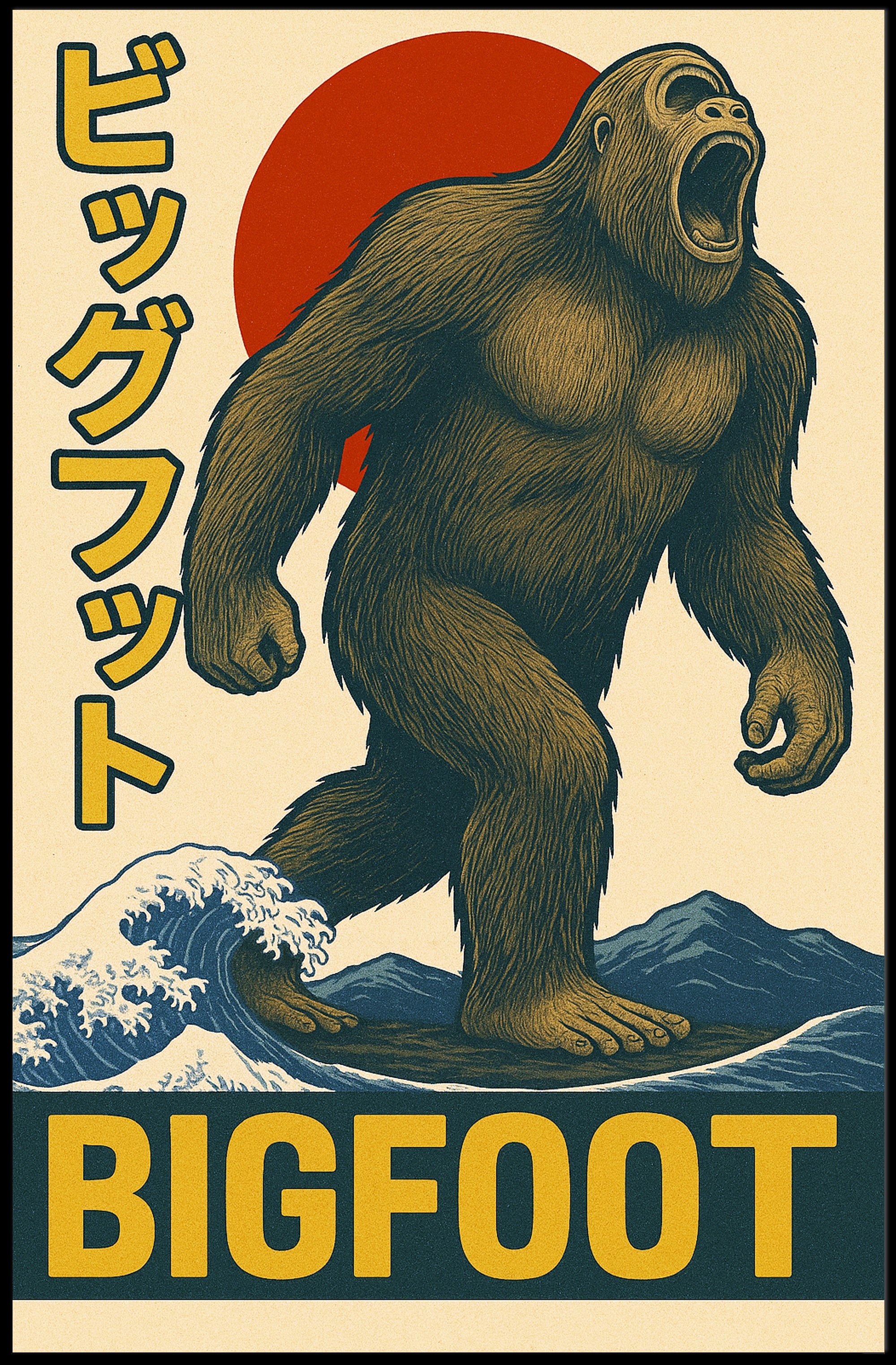 Bigfoot Sighted Poster PosterGoat