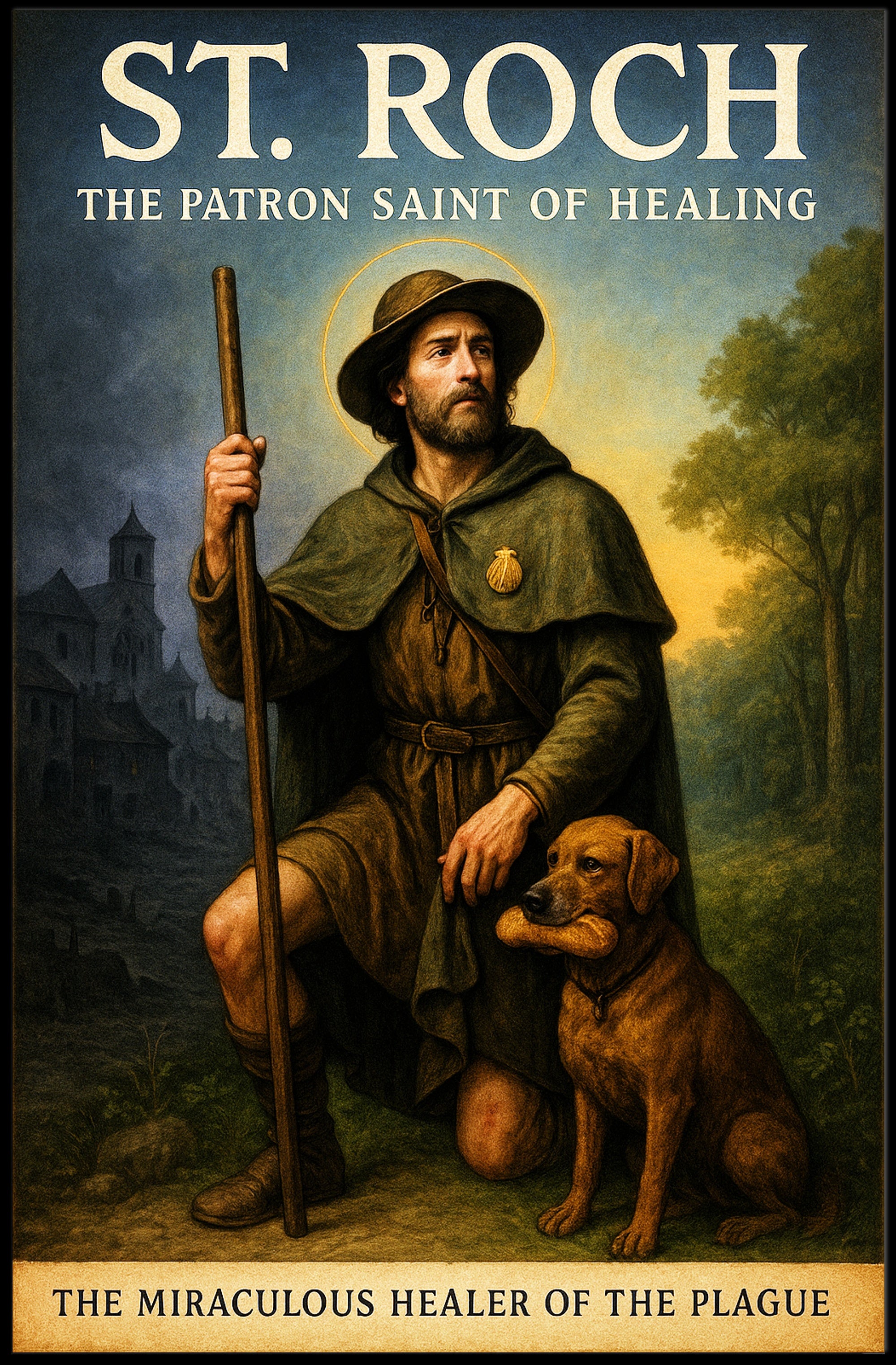 St. Roch The Patron Saint of Healing Poster PosterGoat