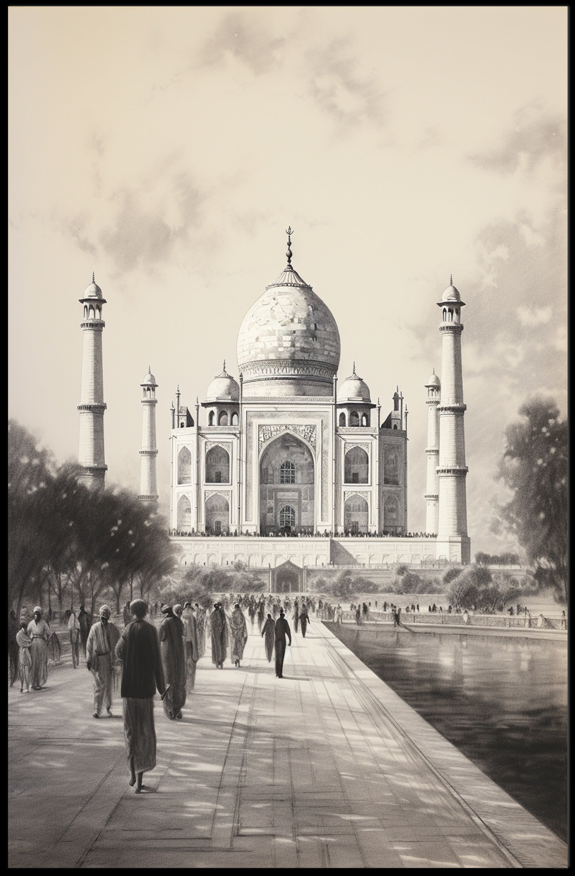 Timeless Beauty Of The Taj Mahal Poster