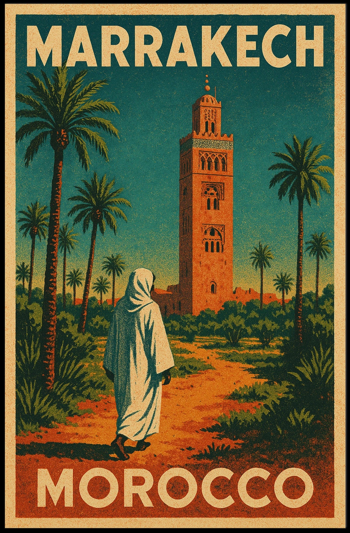 Marrakech Travel Poster