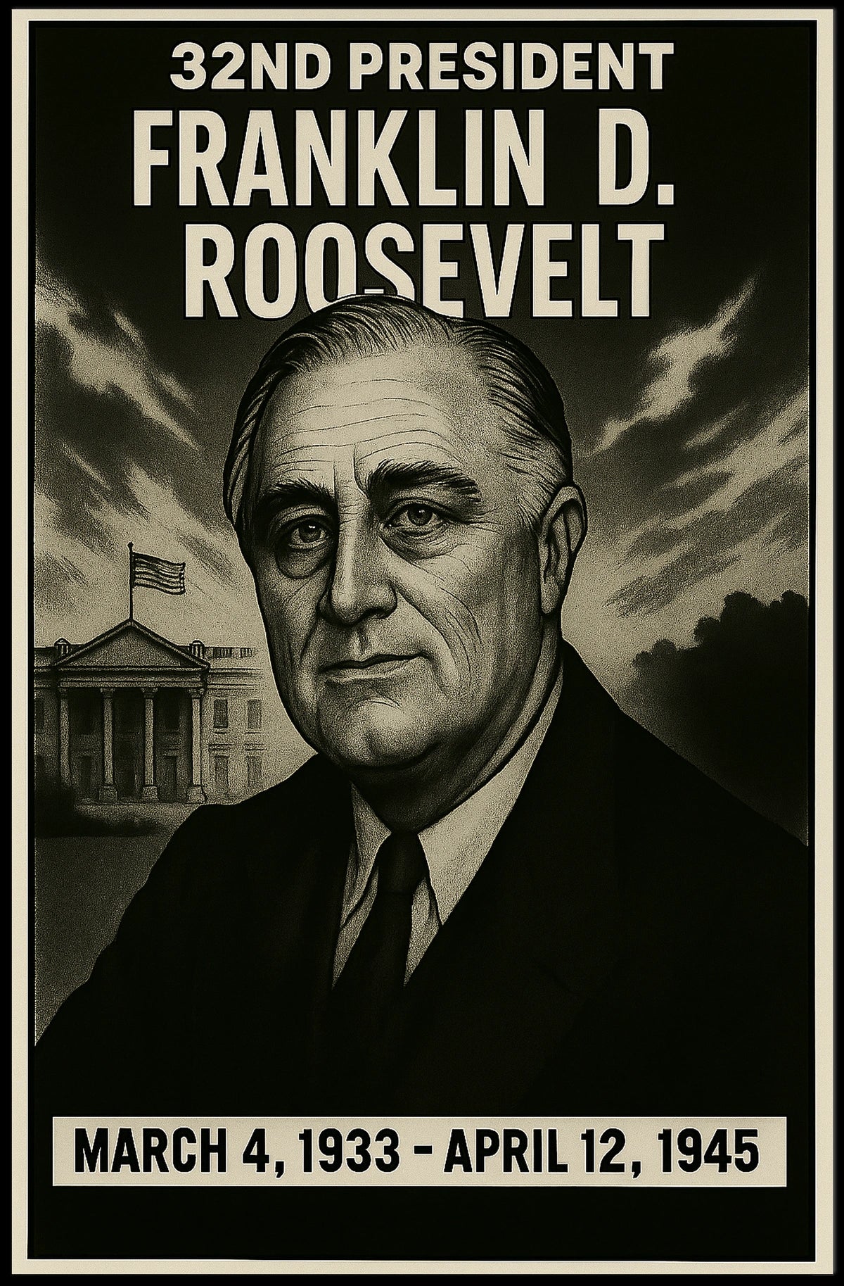 Franklin D. Roosevelt 32Nd President Poster