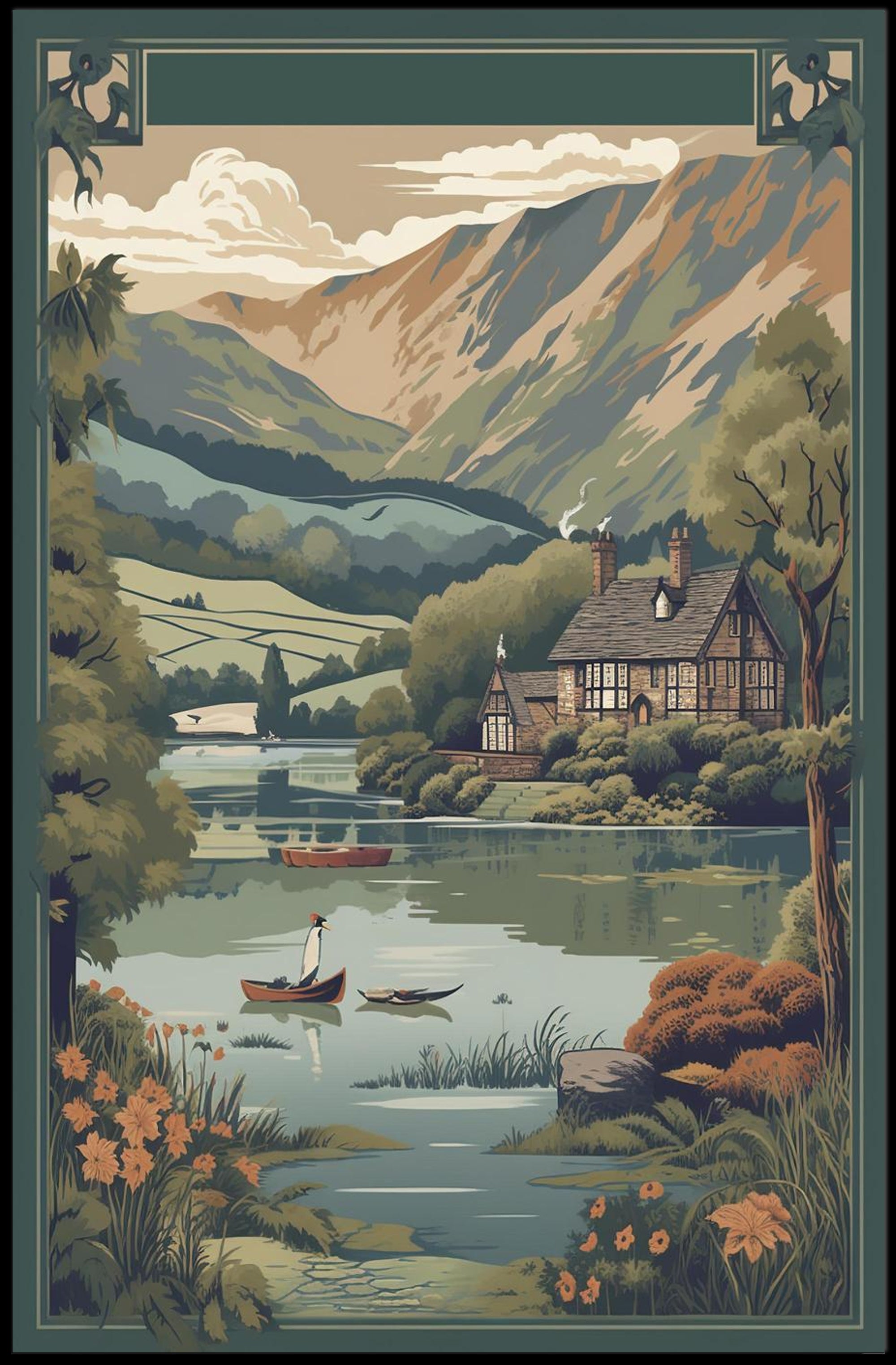 Serene Countryside Retreat Poster