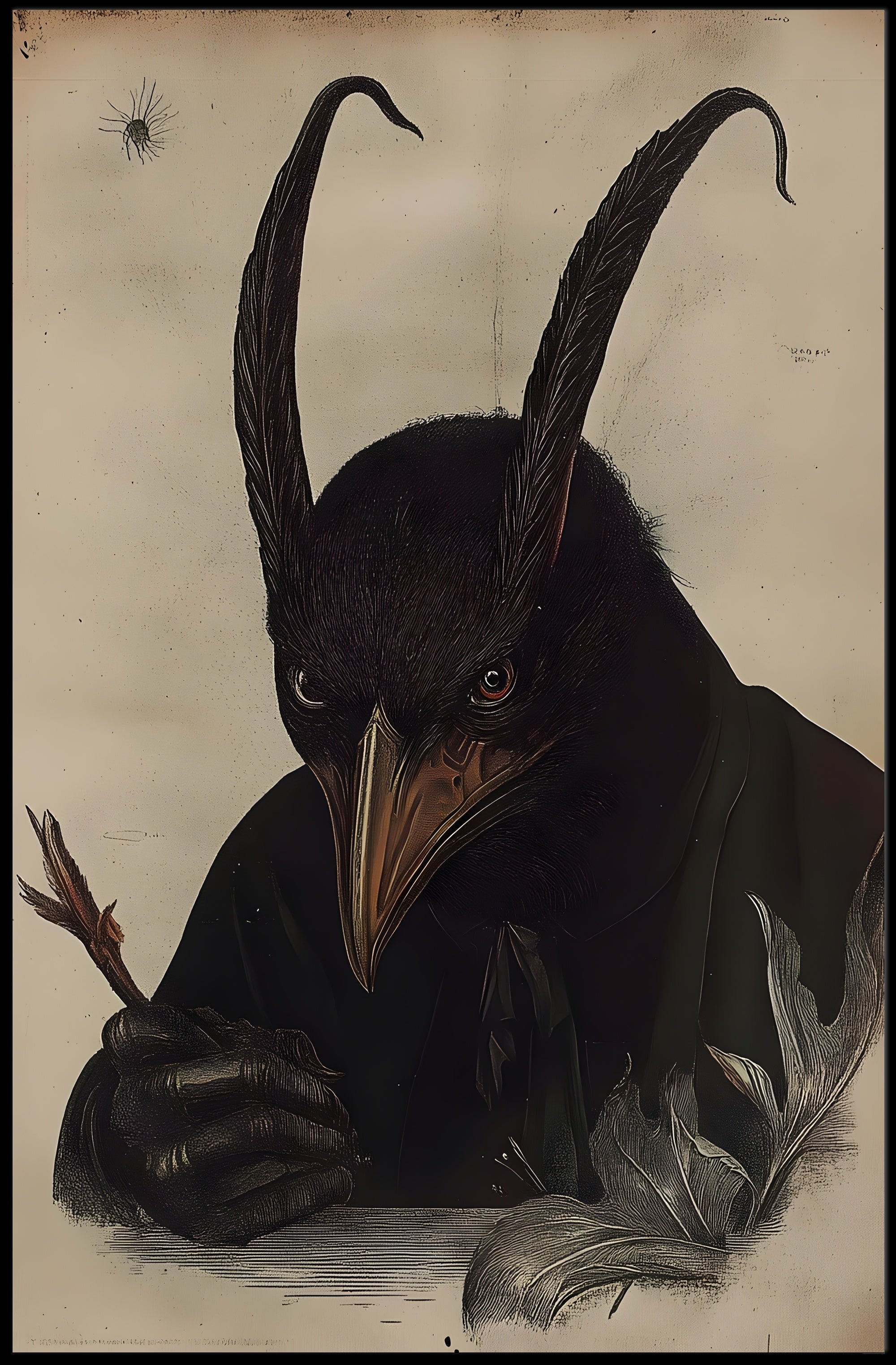 Surreal Anthropomorphic Creature Fantasy Art Poster PosterGoat