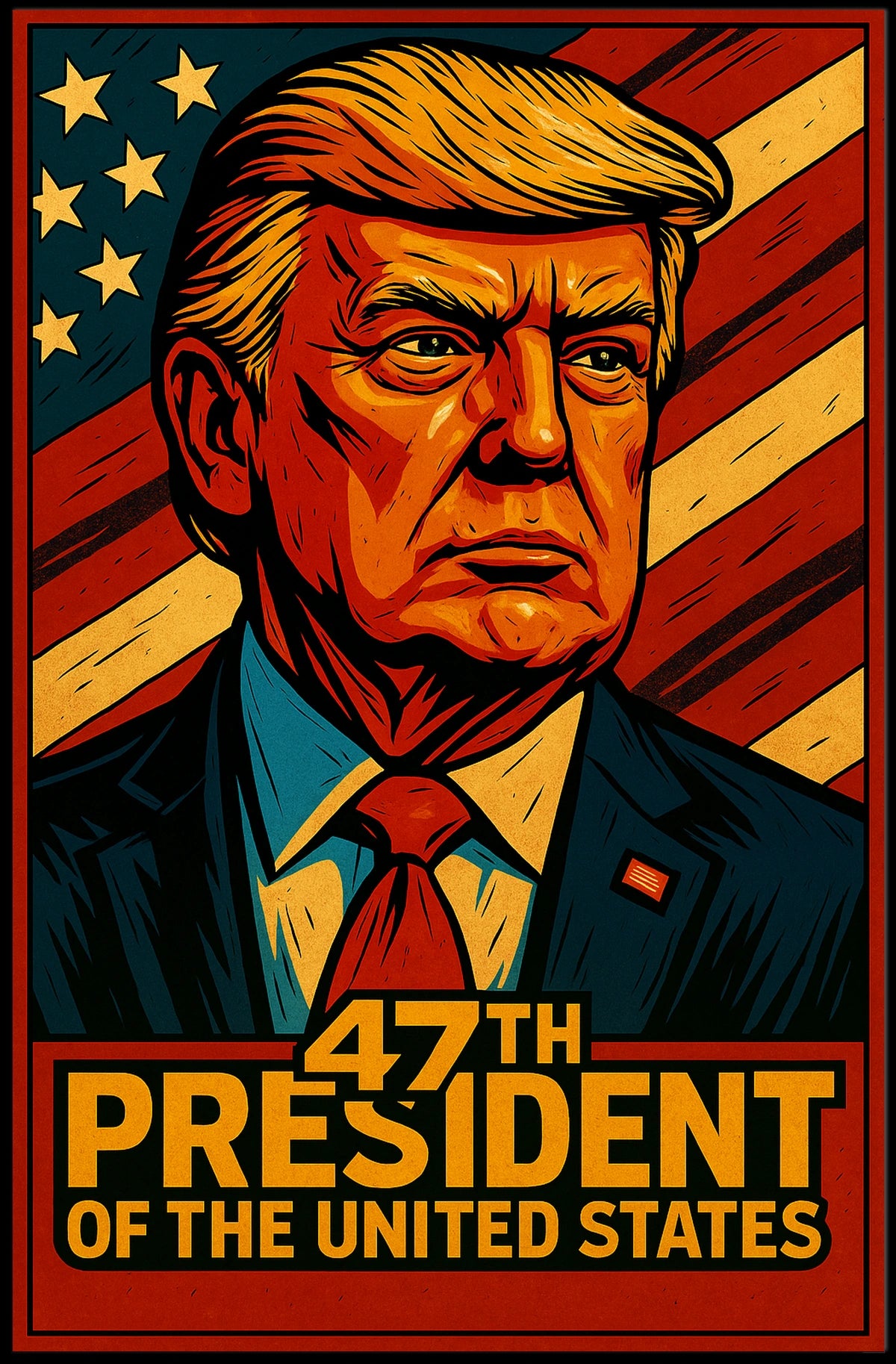47Th President Of The United States Poster Wall Art