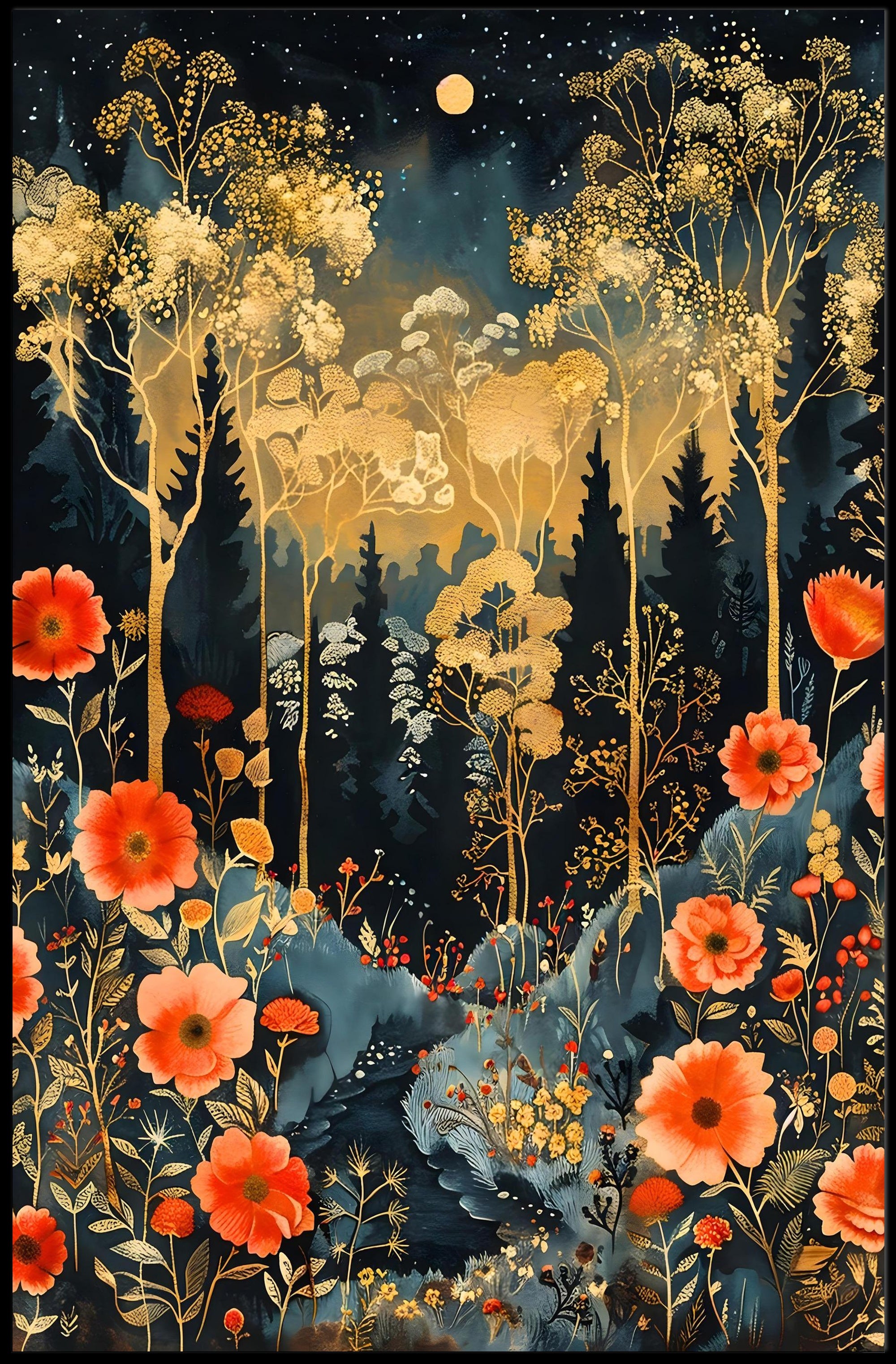 Enchanted Nightscape Wall Art Print