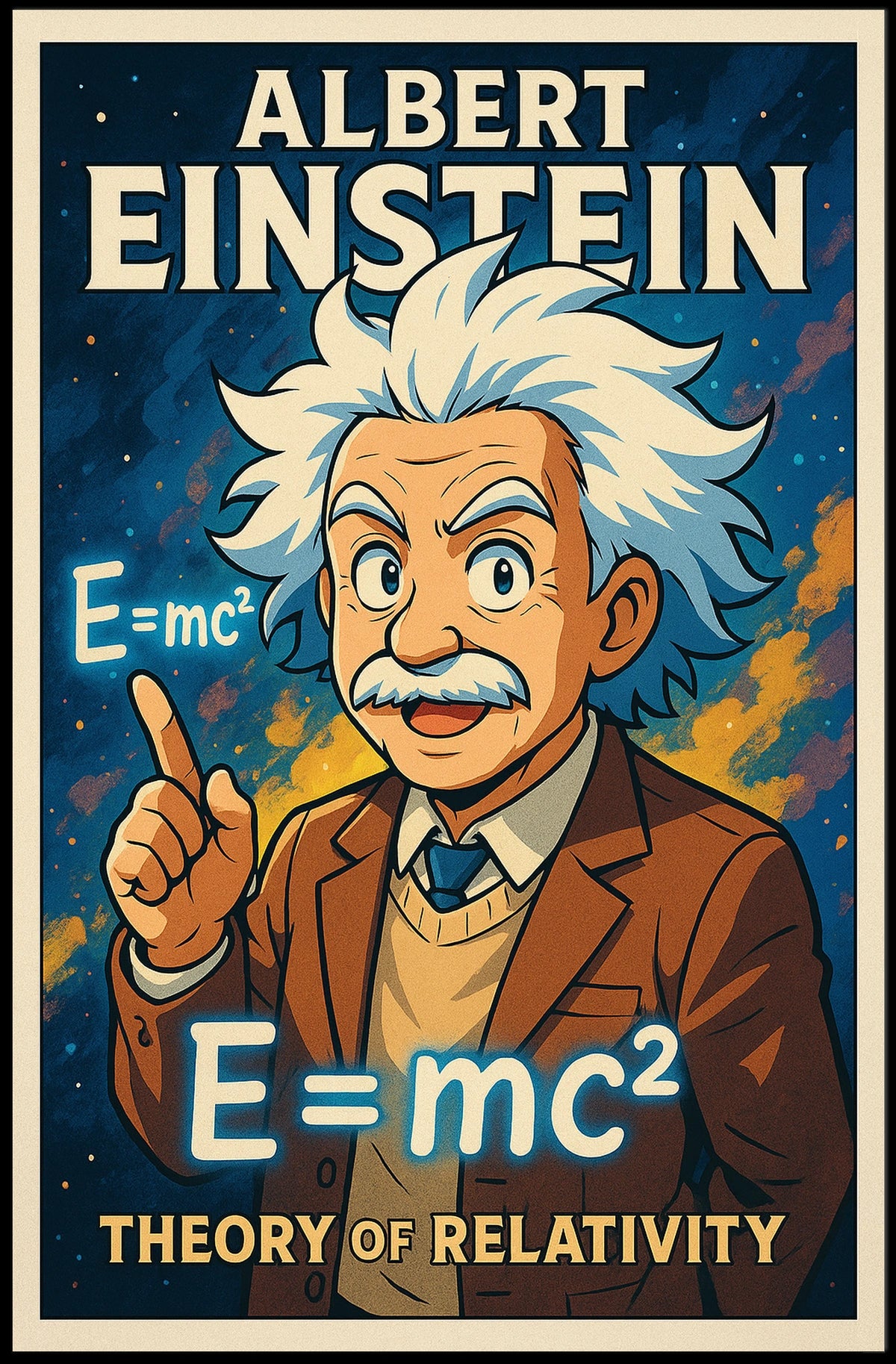 Albert Einstein Theory Of Relativity Poster