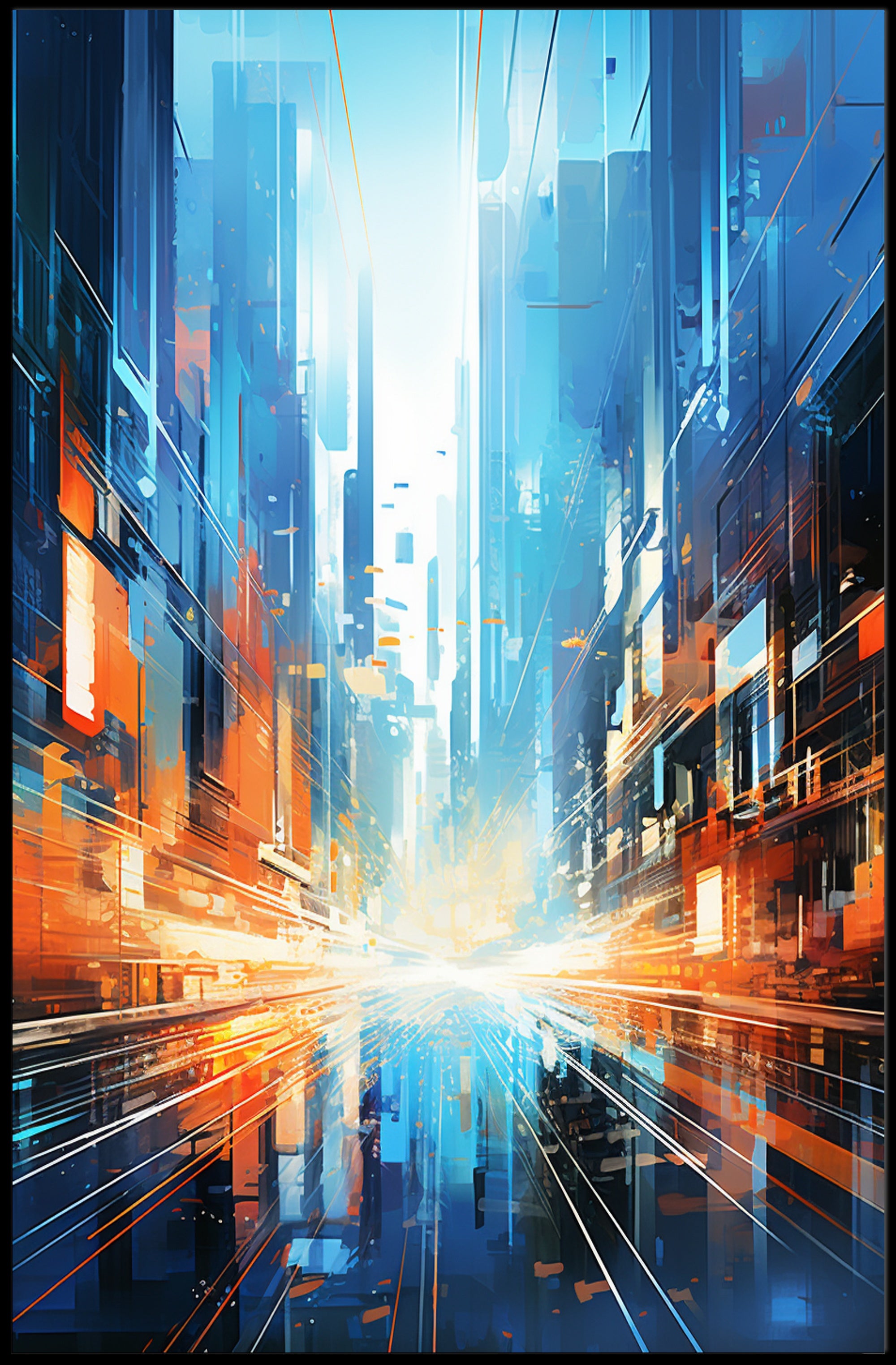 Futuristic Cityscape Poster