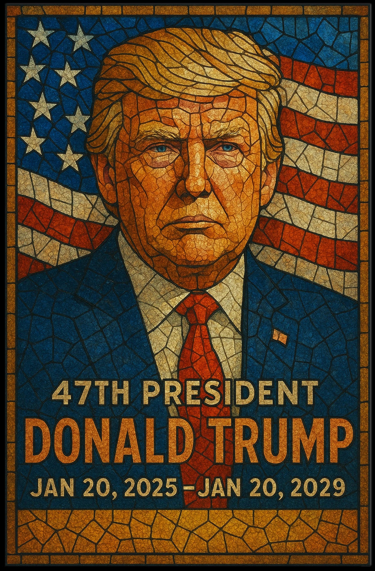 Donald Trump 47th President Poster