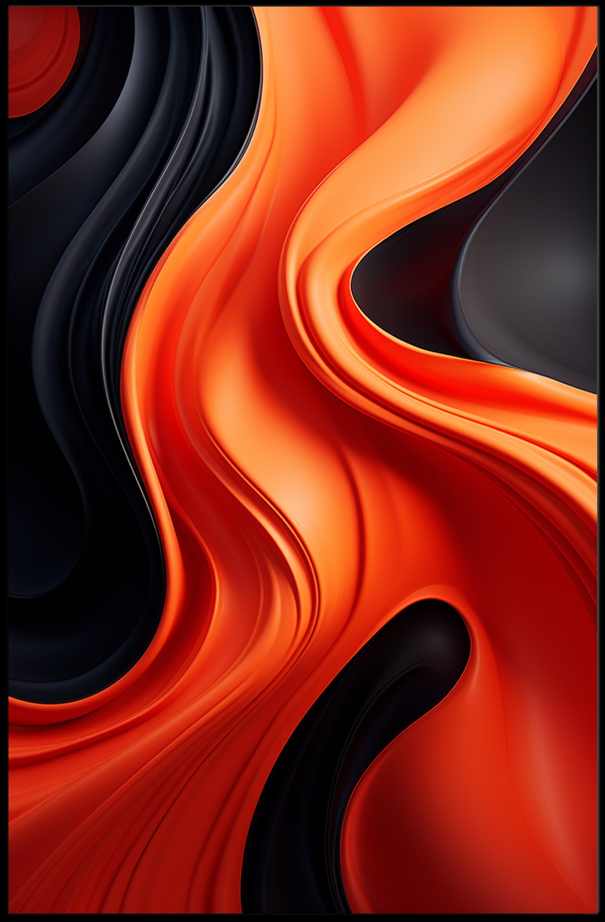 Abstract Waves Of Color Abstract Poster
