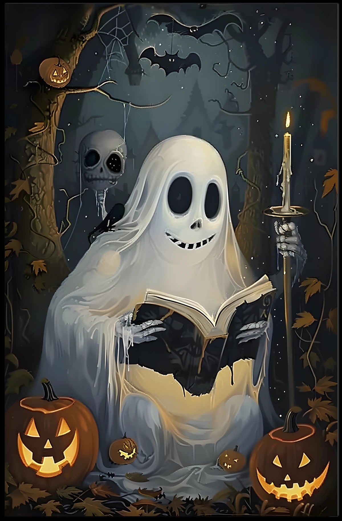 Ghostly Tales in the Pumpkin Patch Poster