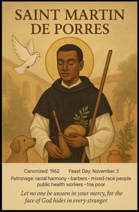 Saint Martin de Porres Spiritual Heritage Poster