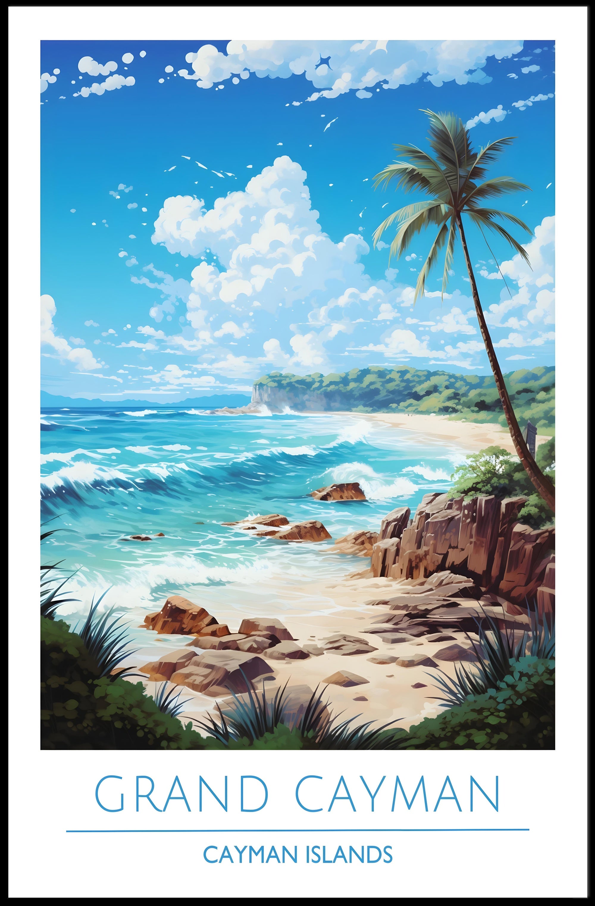 Grand Cayman Beachscape Poster