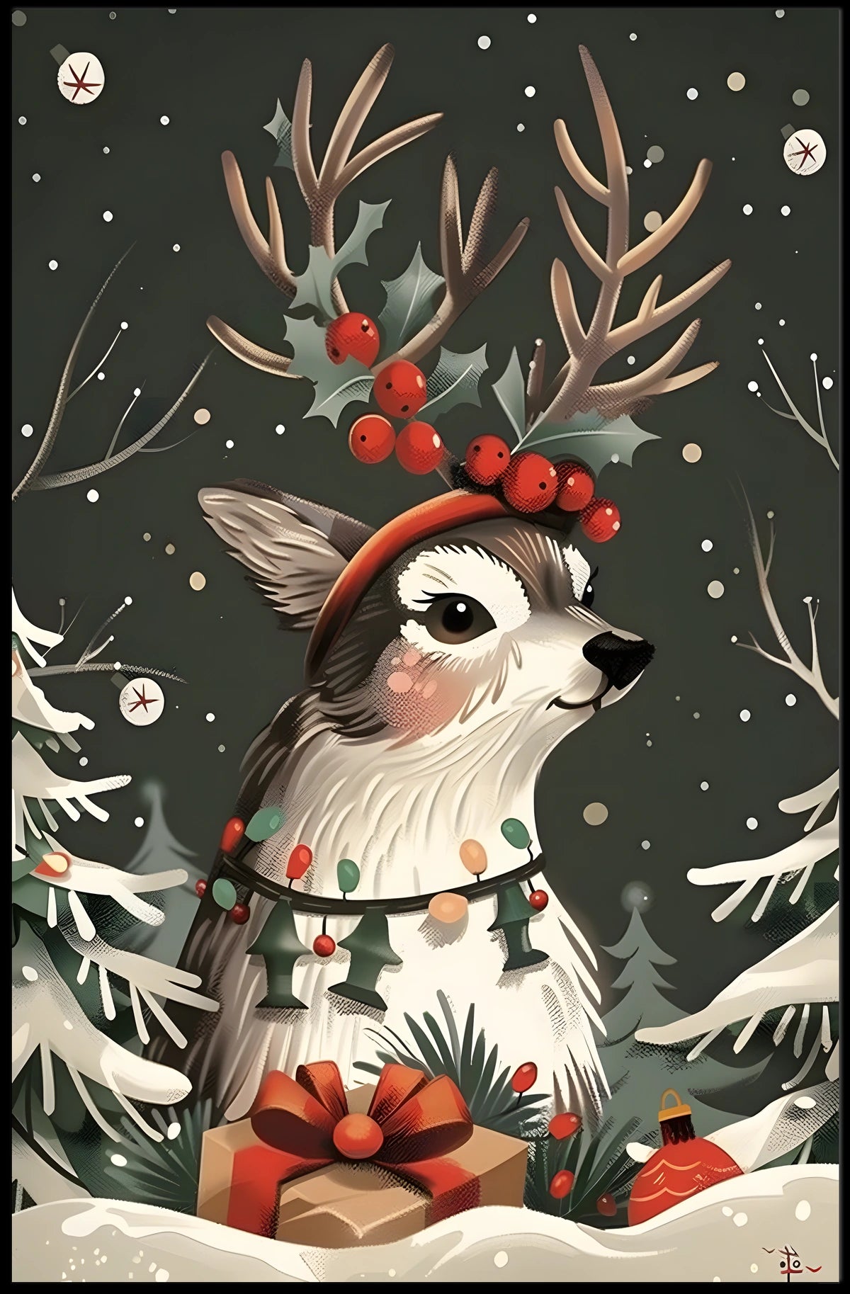 Festive Woodland Wonder Poster