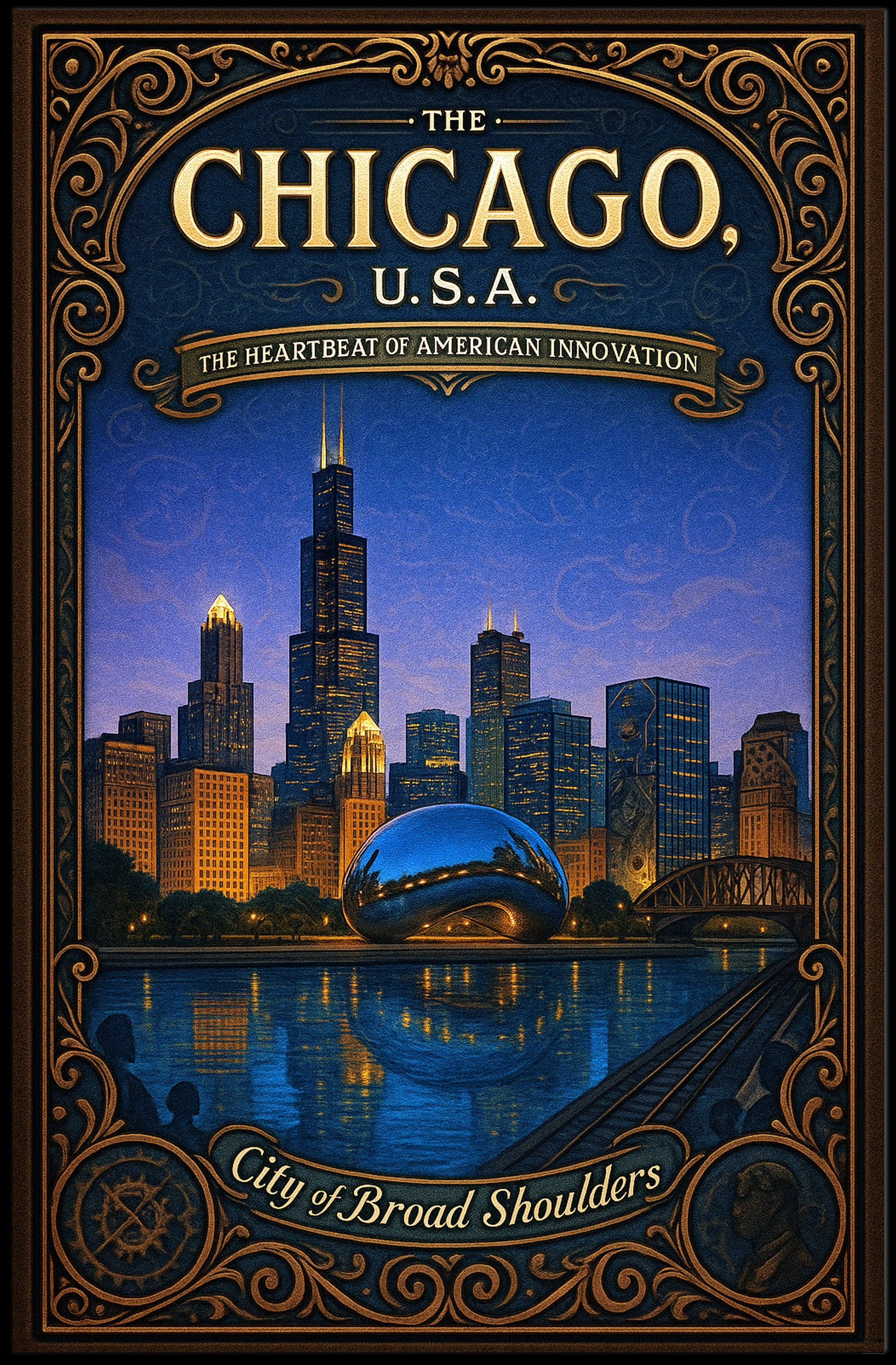 Chicago The Heartbeat of American Innovation Poster