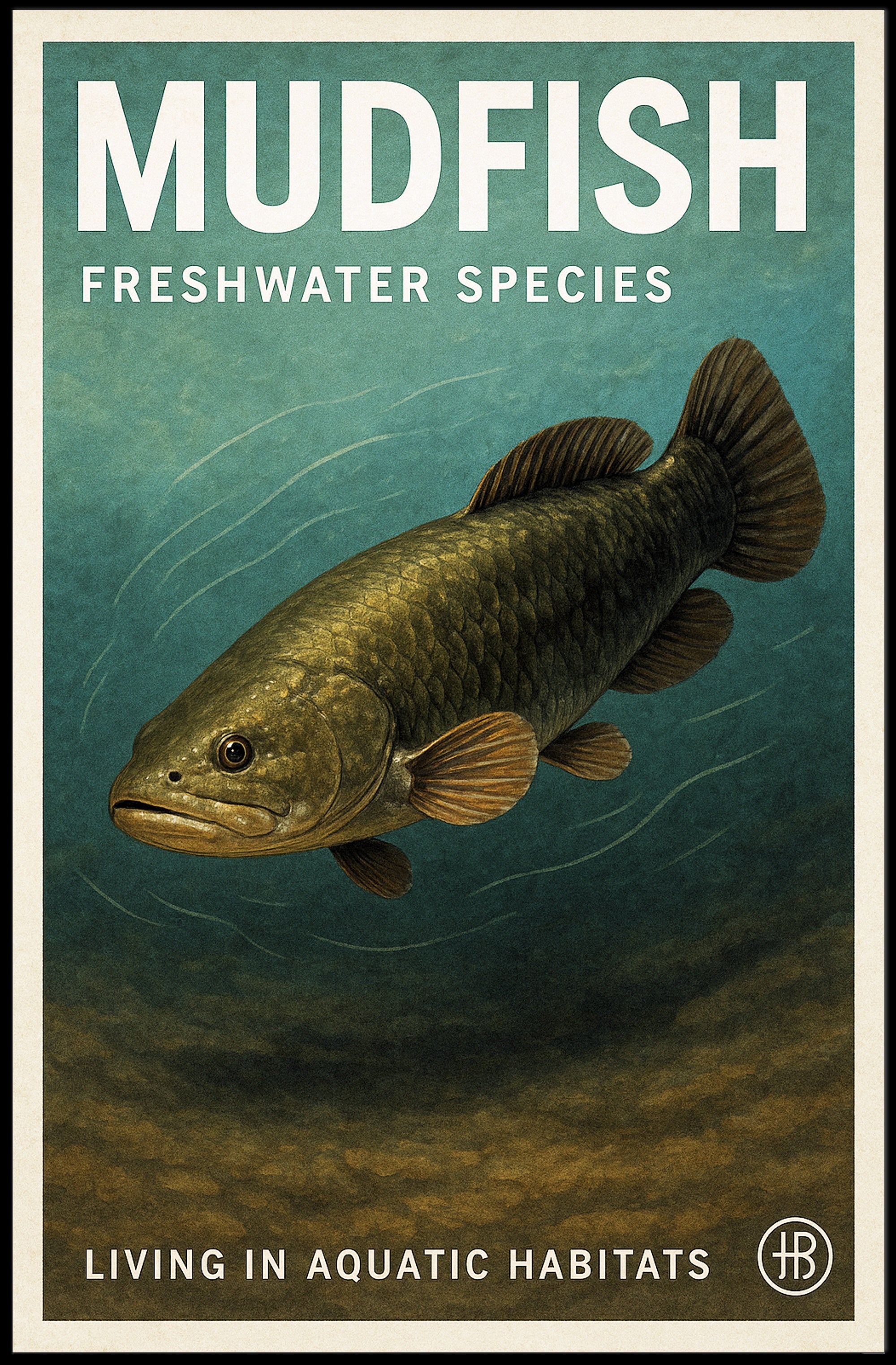 Mudfish Freshwater Species Poster PosterGoat