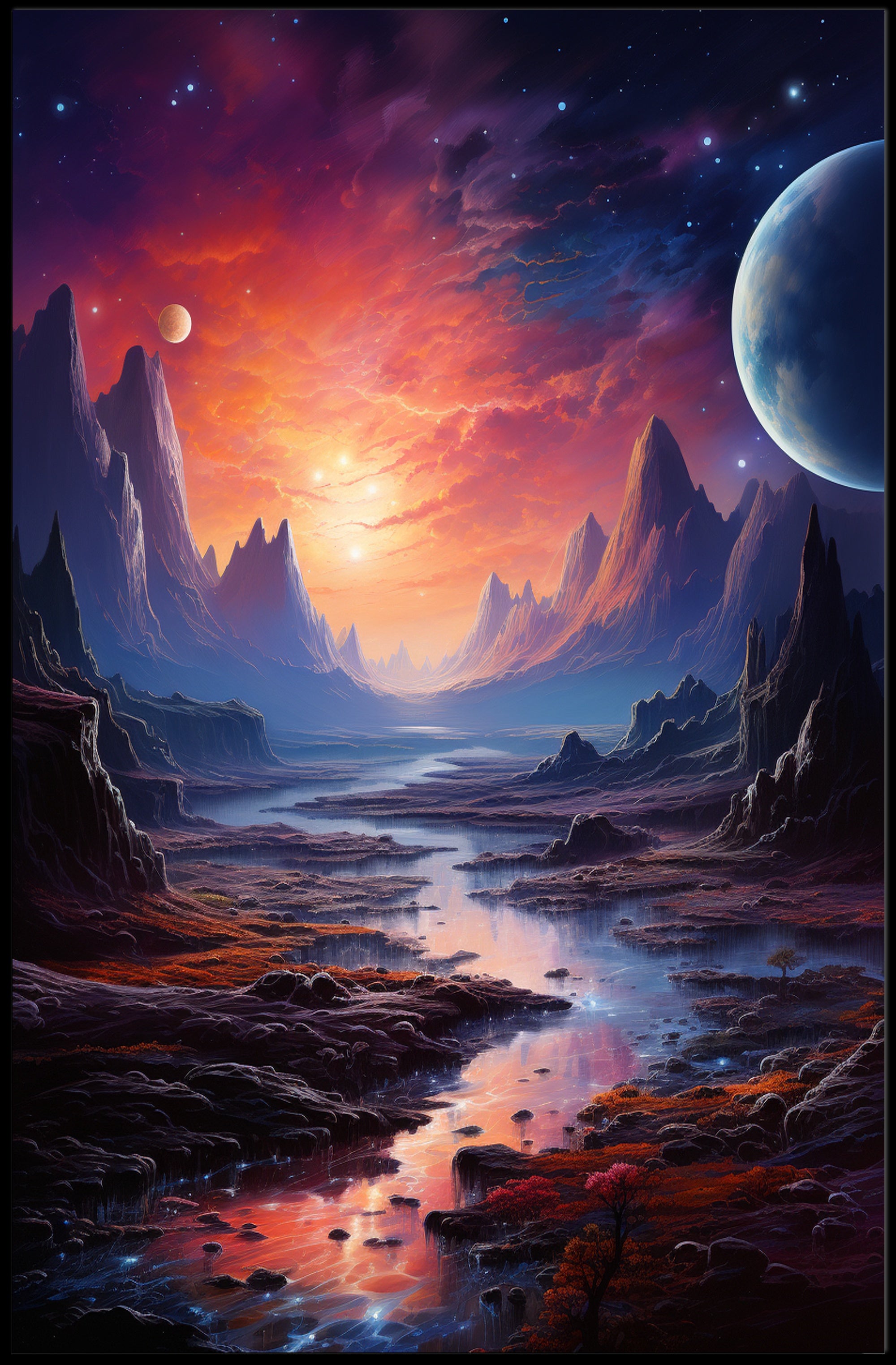 Celestial Landscape Poster PosterGoat