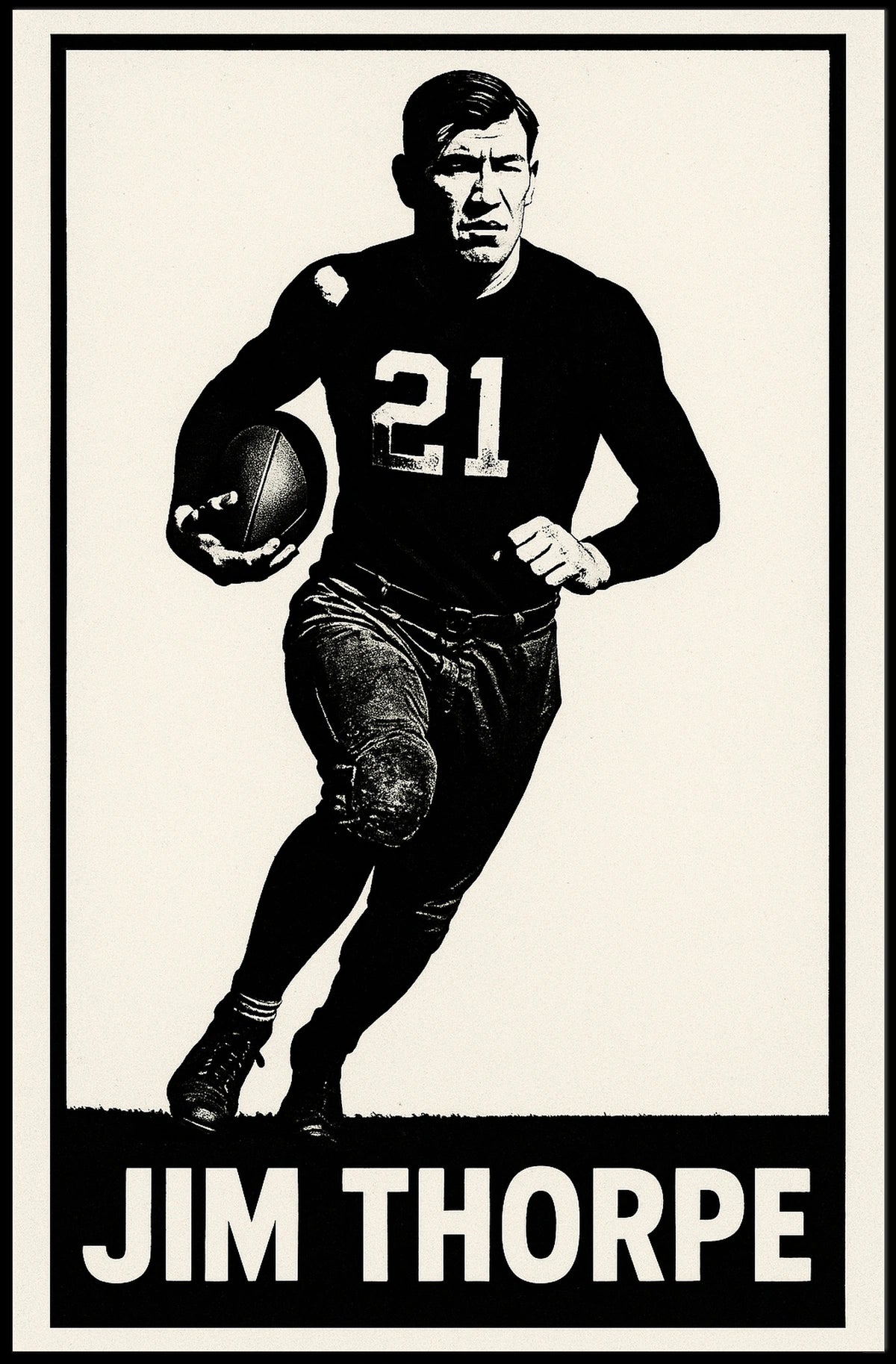 Jim Thorpe Legendary Athlete Poster