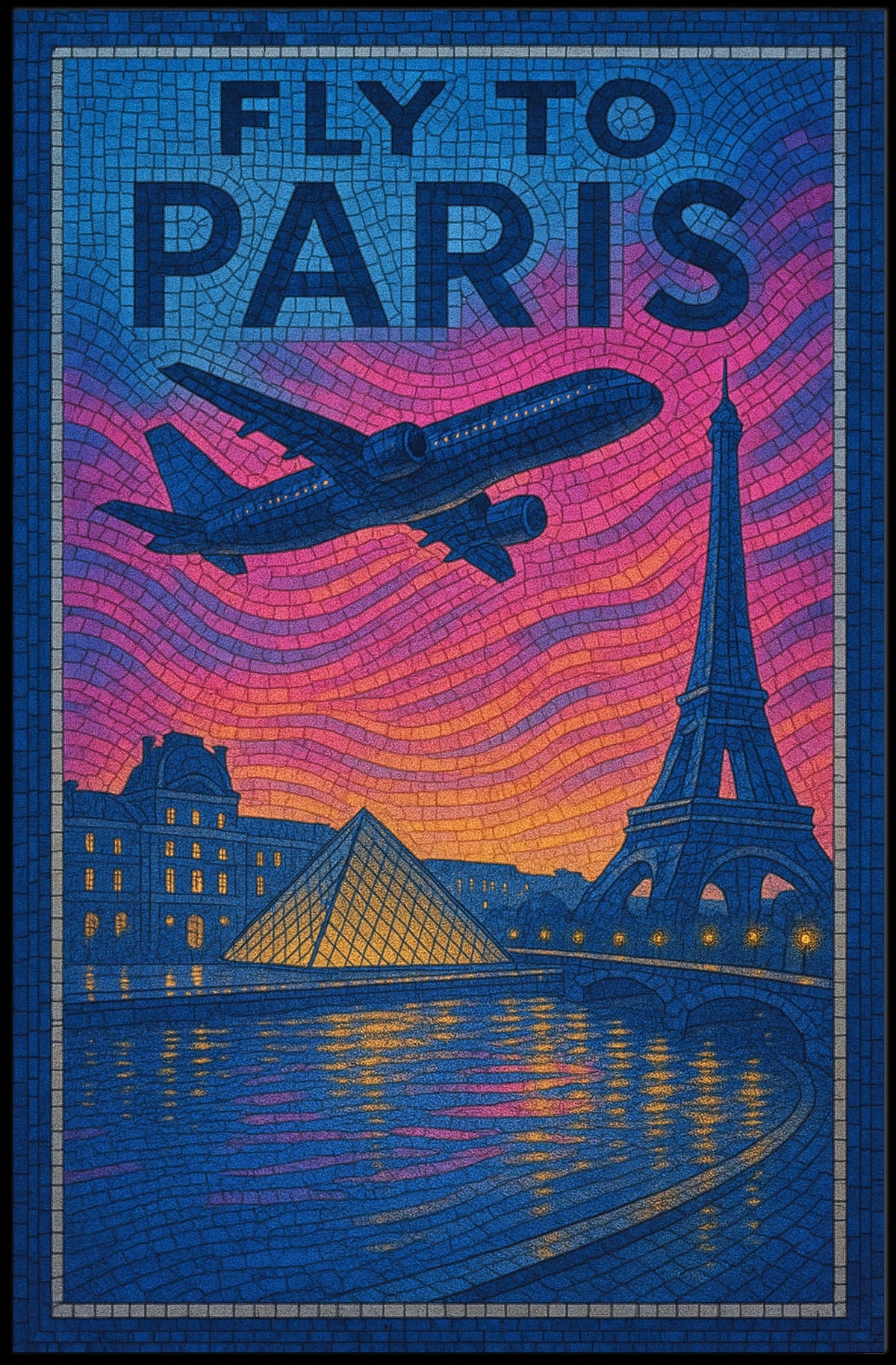 Fly To Paris Poster