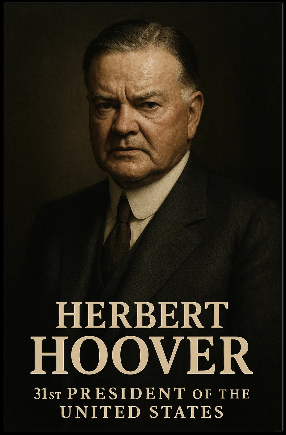 Herbert Hoover 31St President Poster Vintage Wall Art Decor
