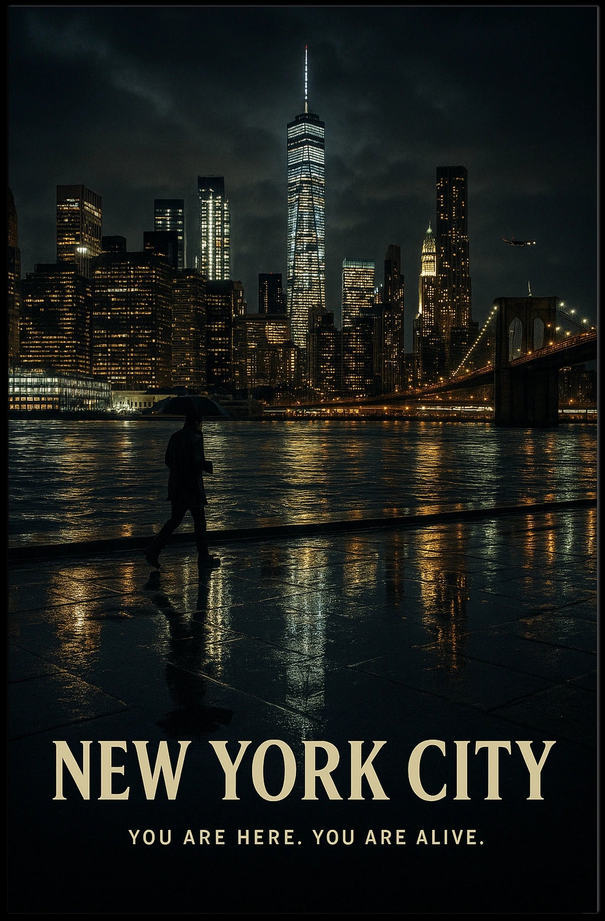 New York City You Are Here. You Are Alive Poster