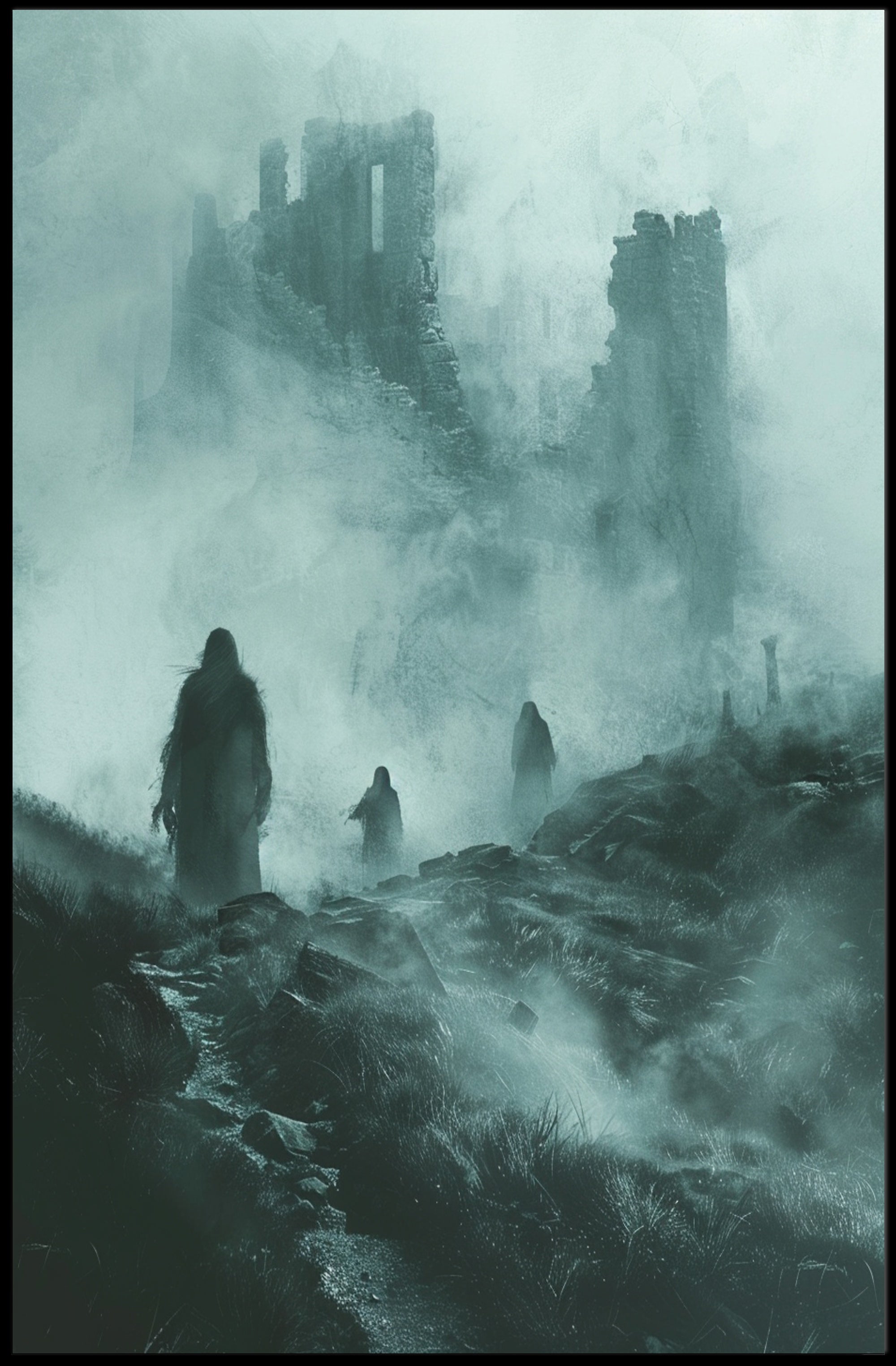 Haunting Journey Through Otherworldly Realm Fantasy Poster PosterGoat