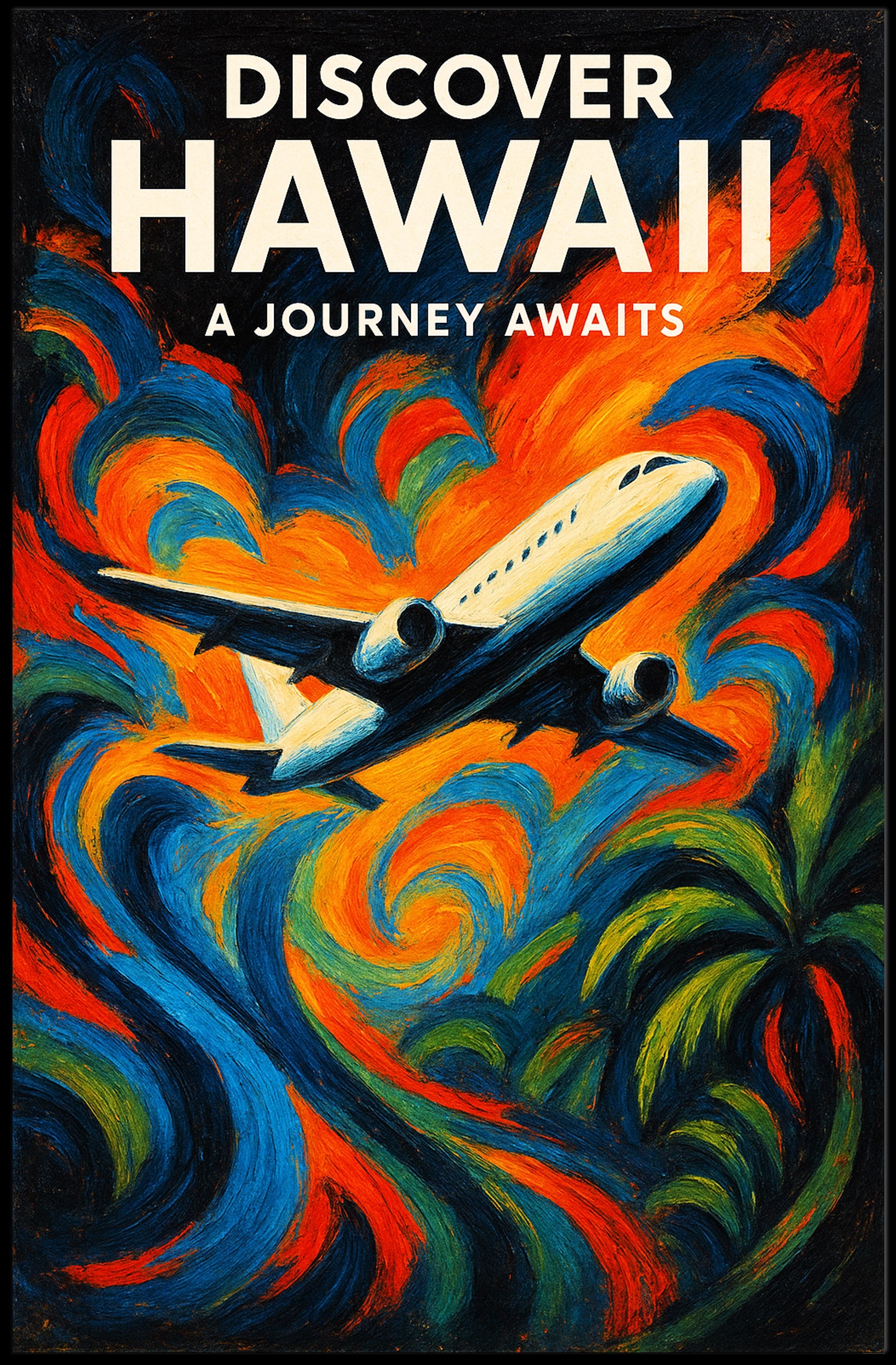 Discover Hawaii - A Journey Awaits Poster PosterGoat