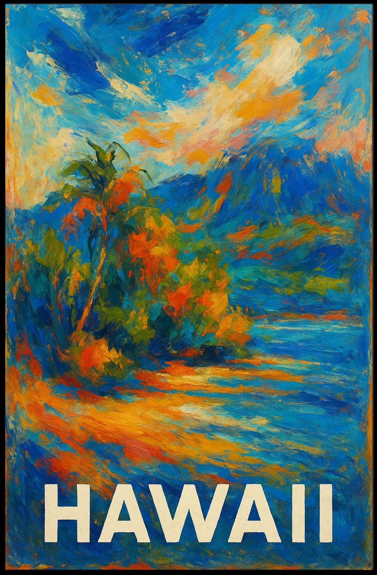 Tropical Paradise Hawaii Poster