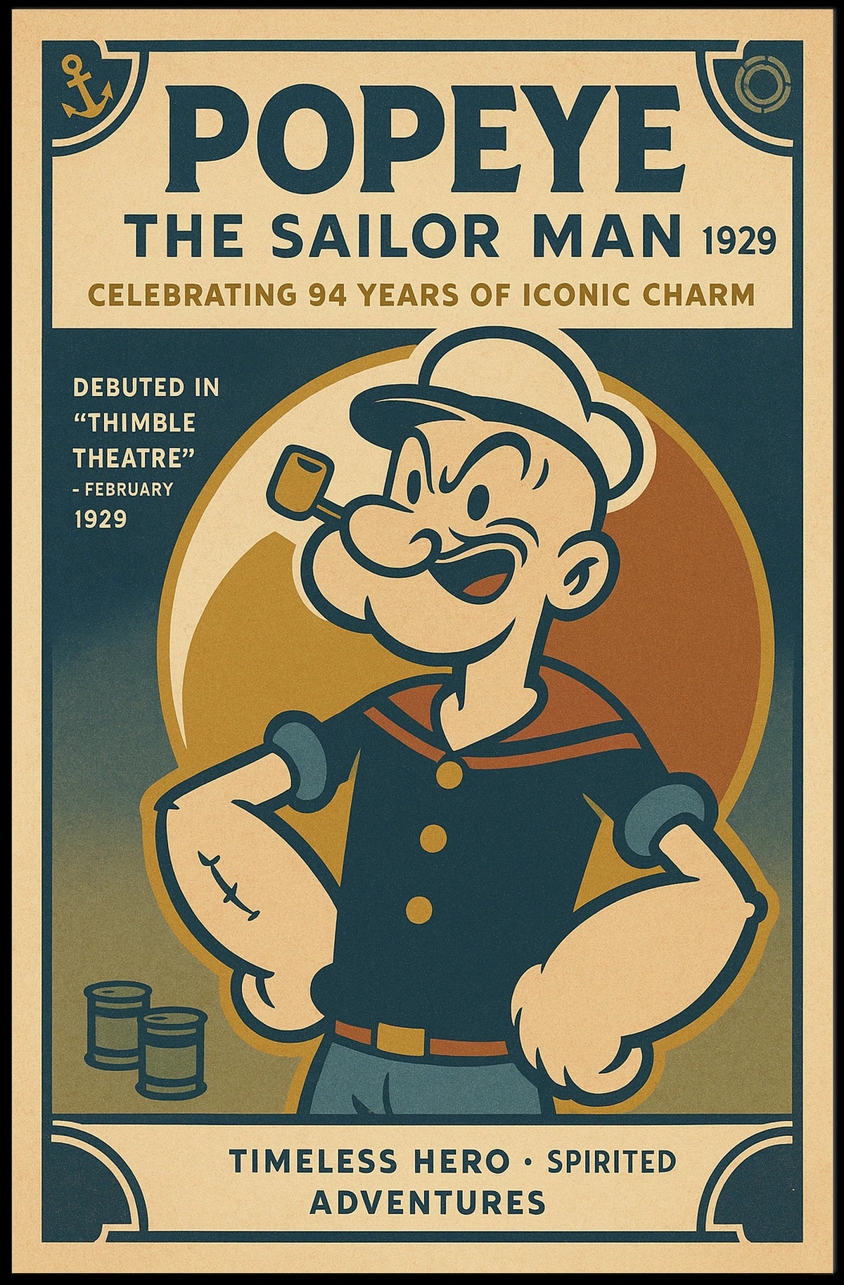 Popeye 1929 Art Poster POP-99