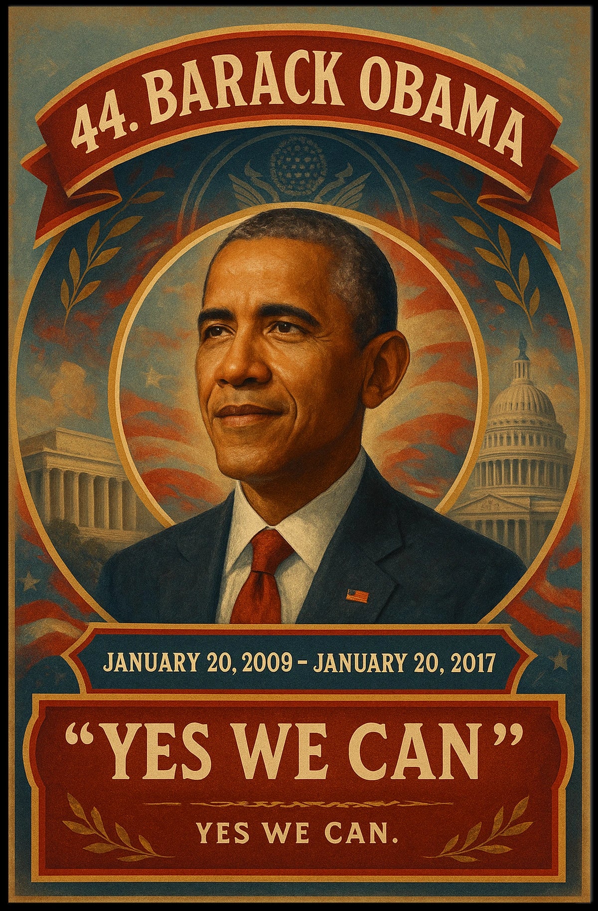 Obama Inspirational Legacy Presidential Poster