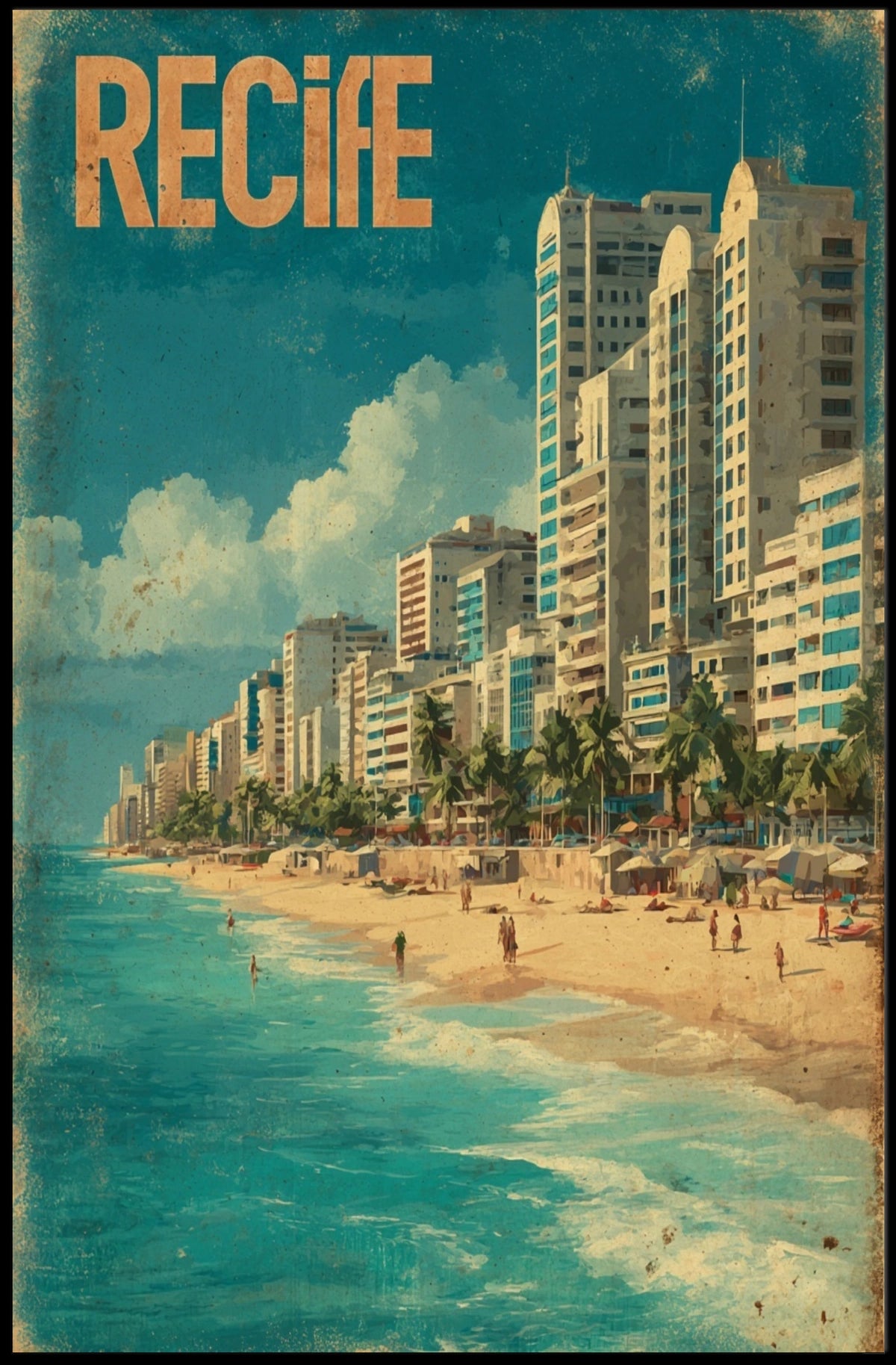 Recife Beachfront Poster