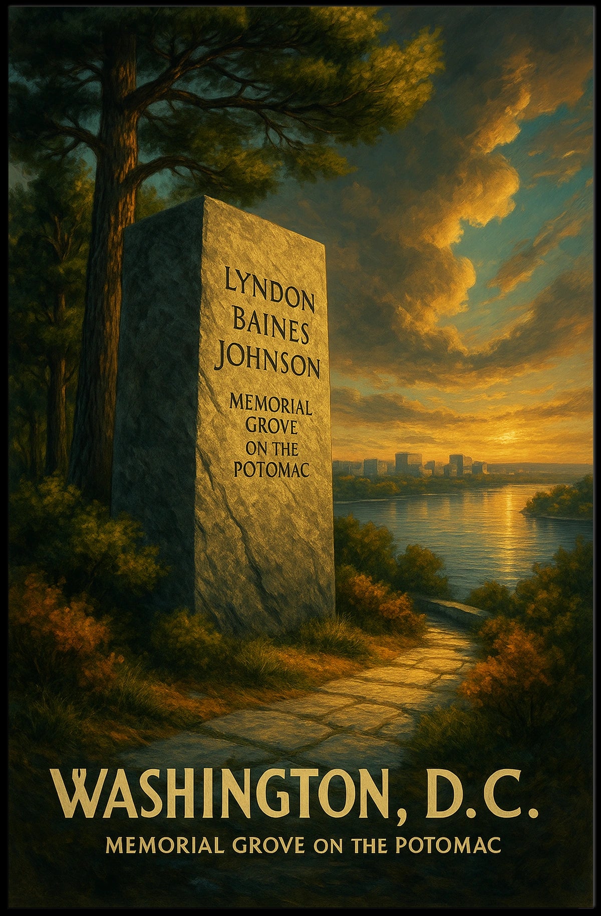 Lyndon Baines Johnson Memorial Grove Poster