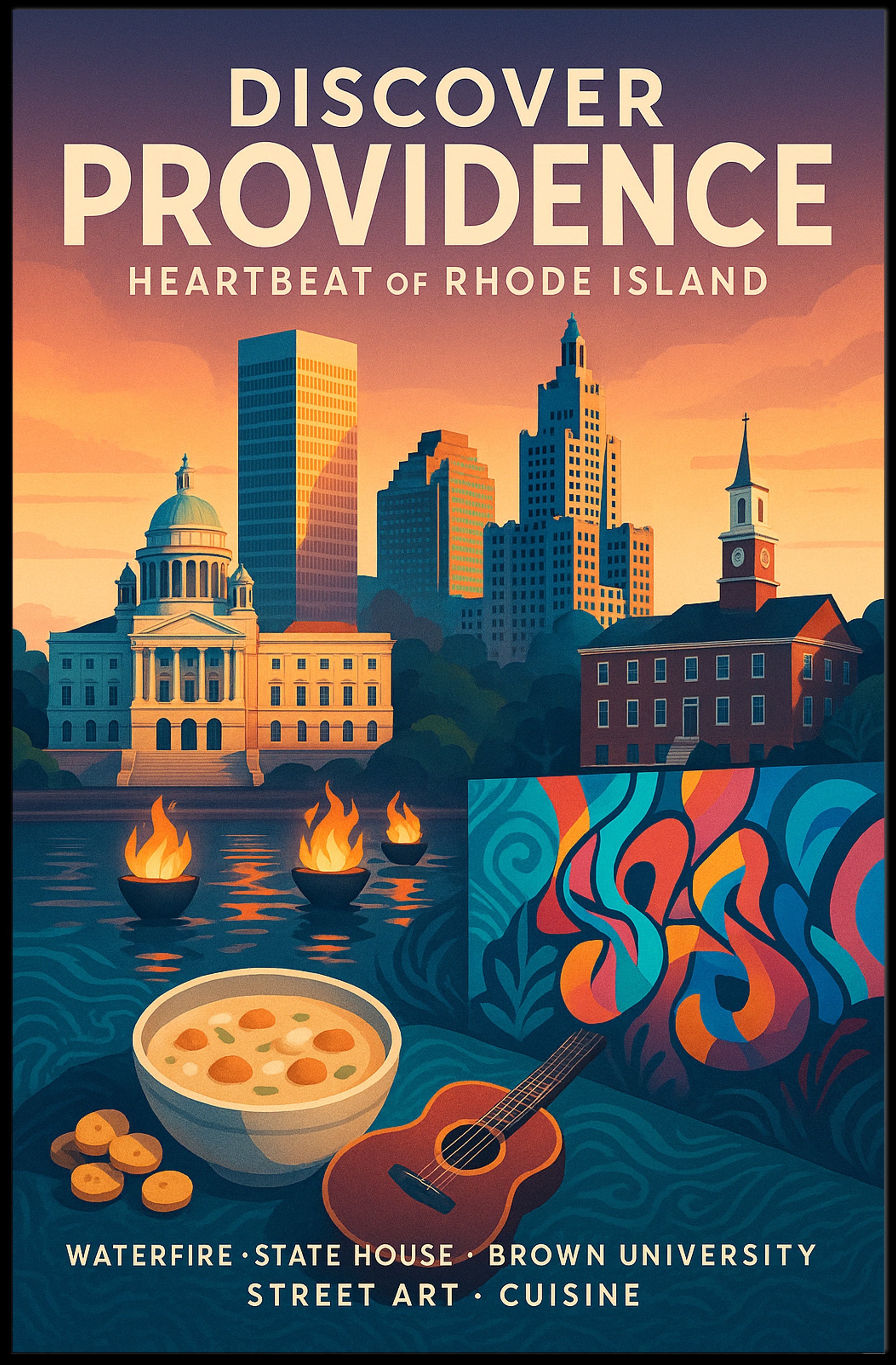 Discover Providence Poster PosterGoat