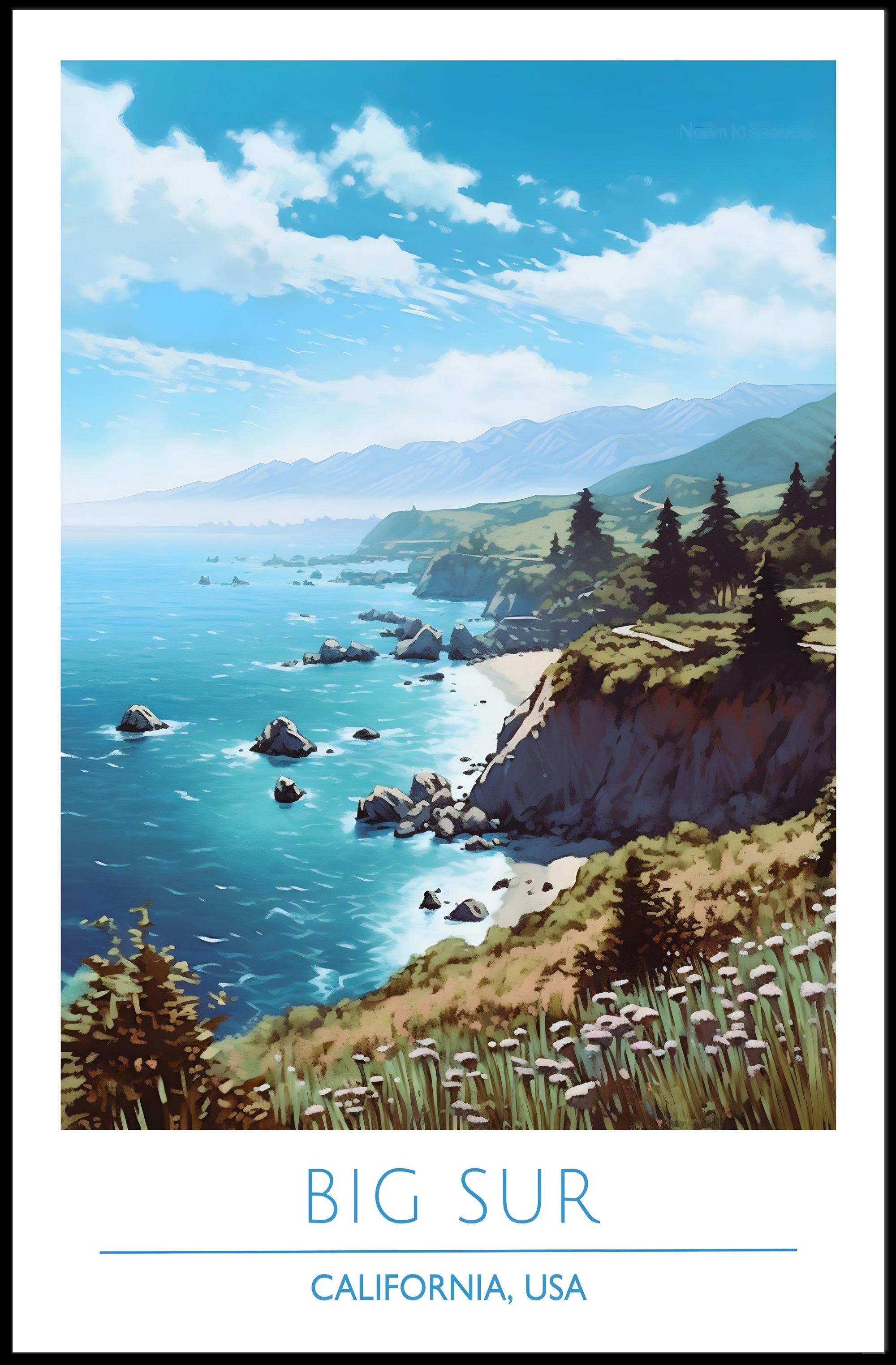 Big Sur Scenic Poster