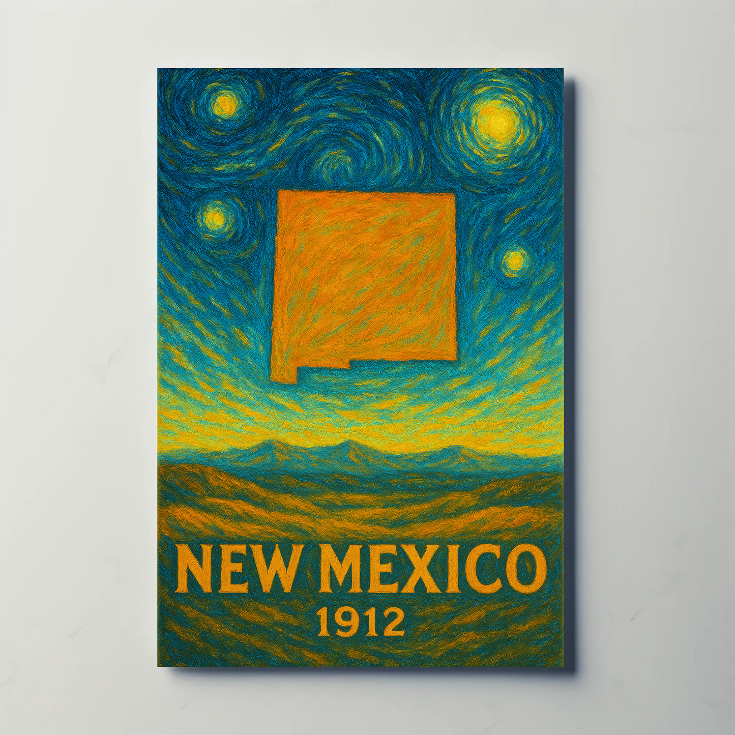 New Mexico Starry Night Poster