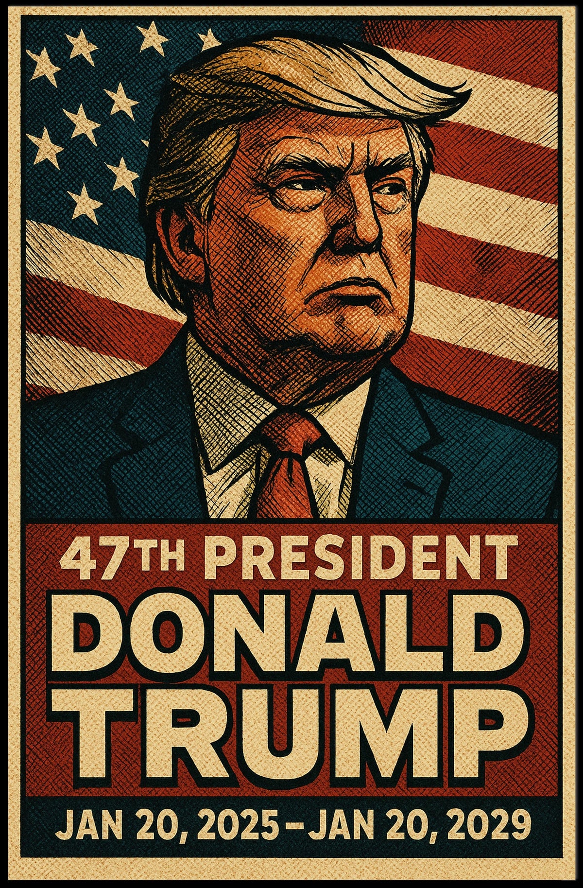 Donald Trump 47Th President Poster