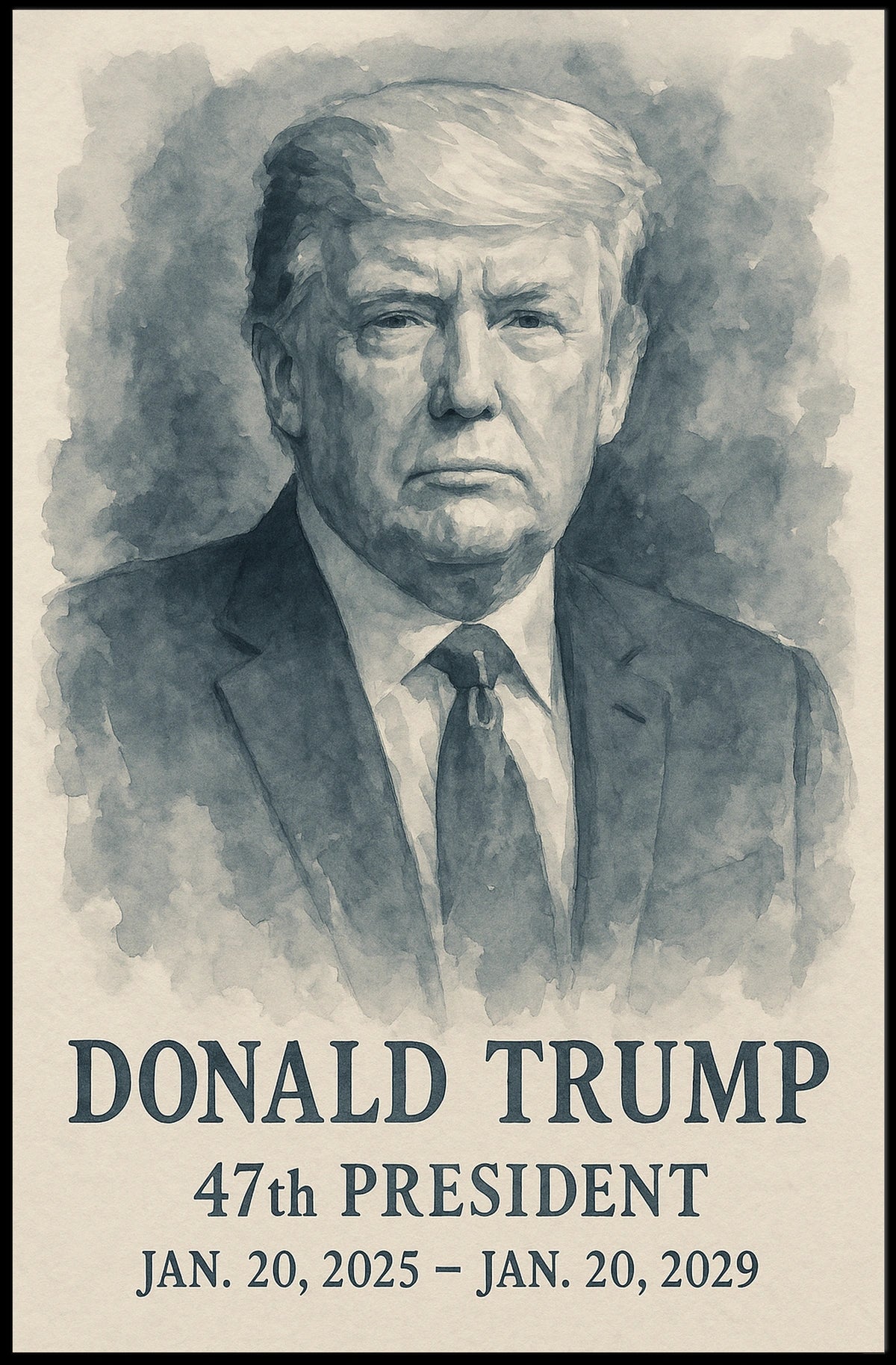 Donald Trump 47th President Poster
