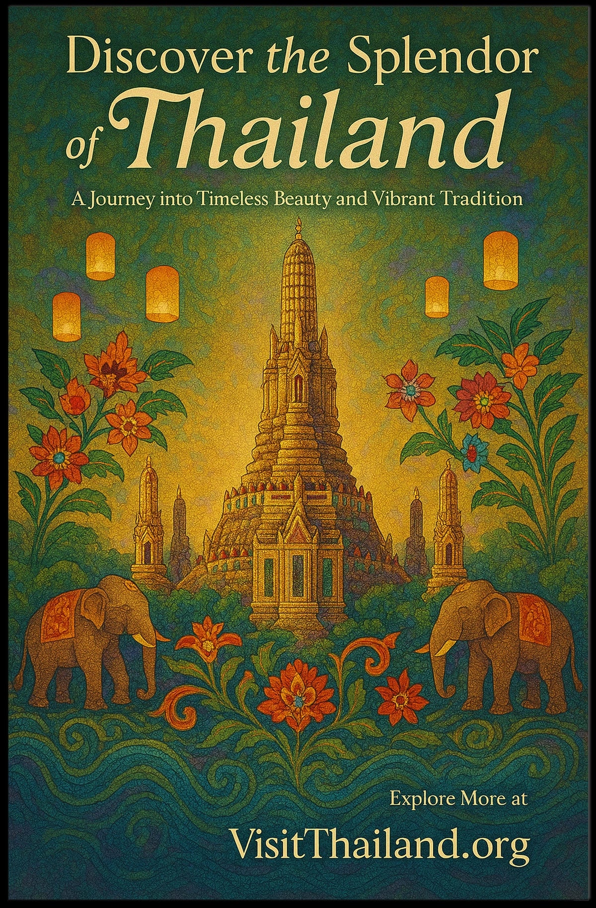 Discover the Splendor of Thailand Poster