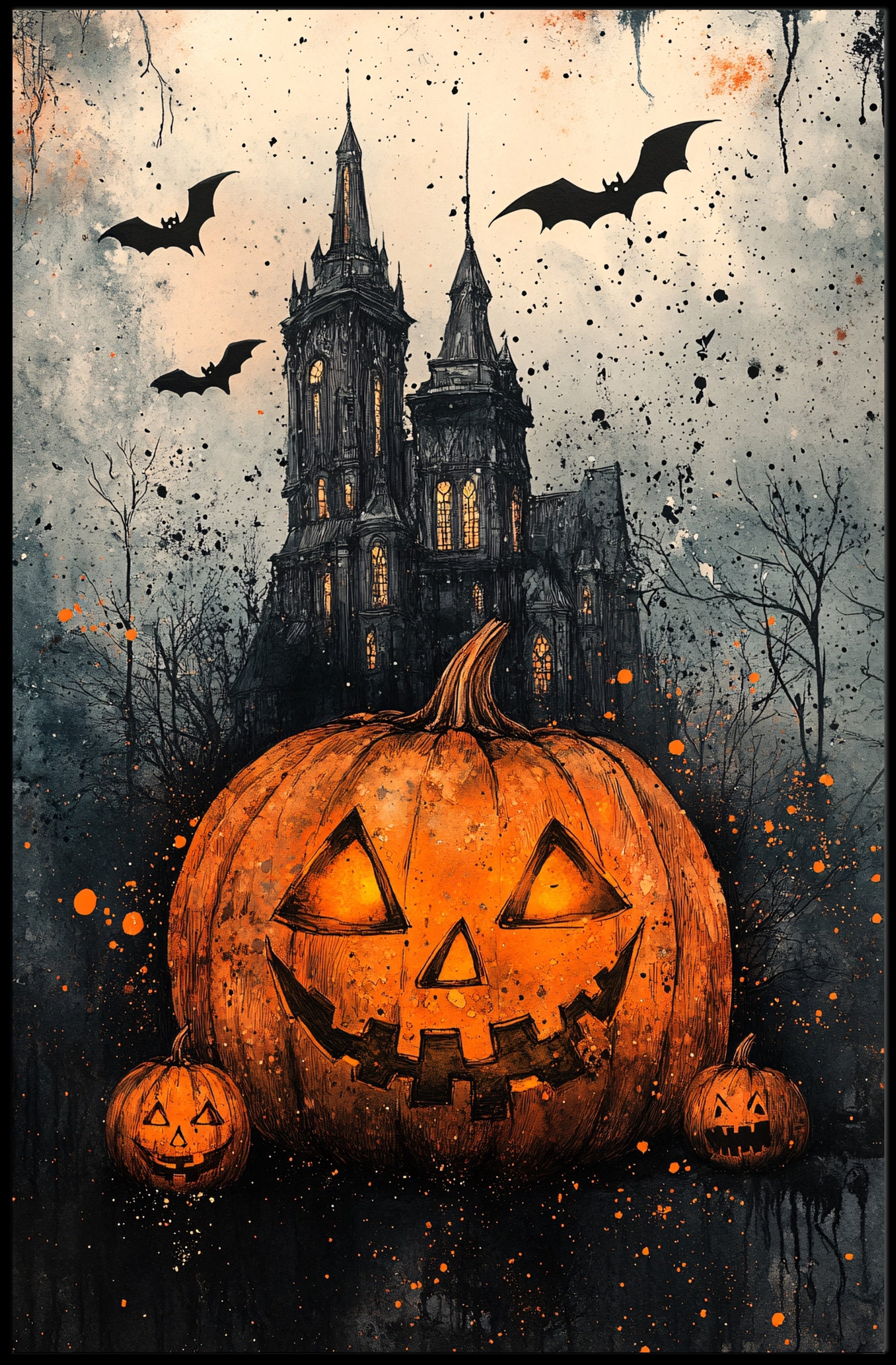 Haunted Halloween Night Poster