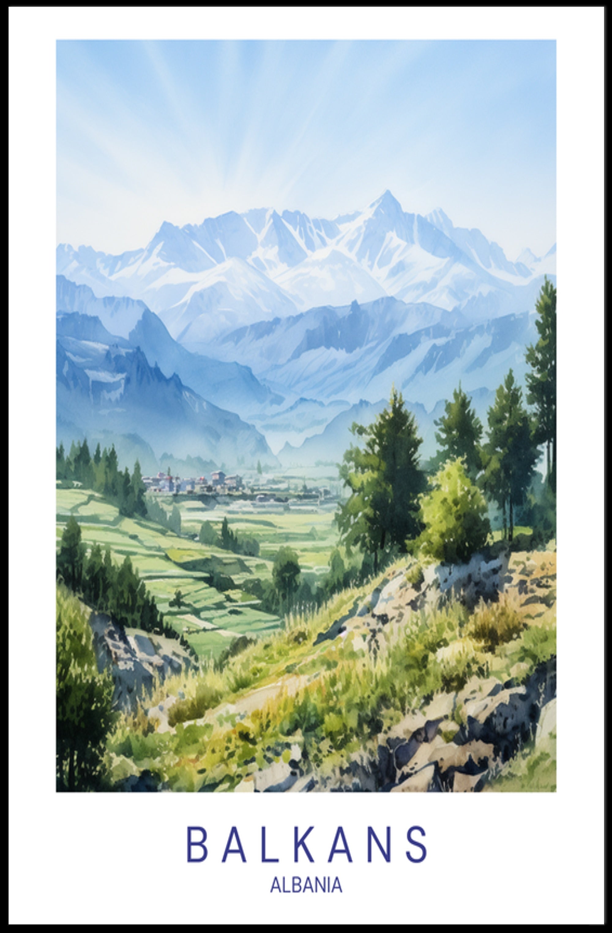 Scenic Beauty of the Balkans Poster PosterGoat