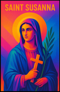 Saint Susanna Illustration Poster