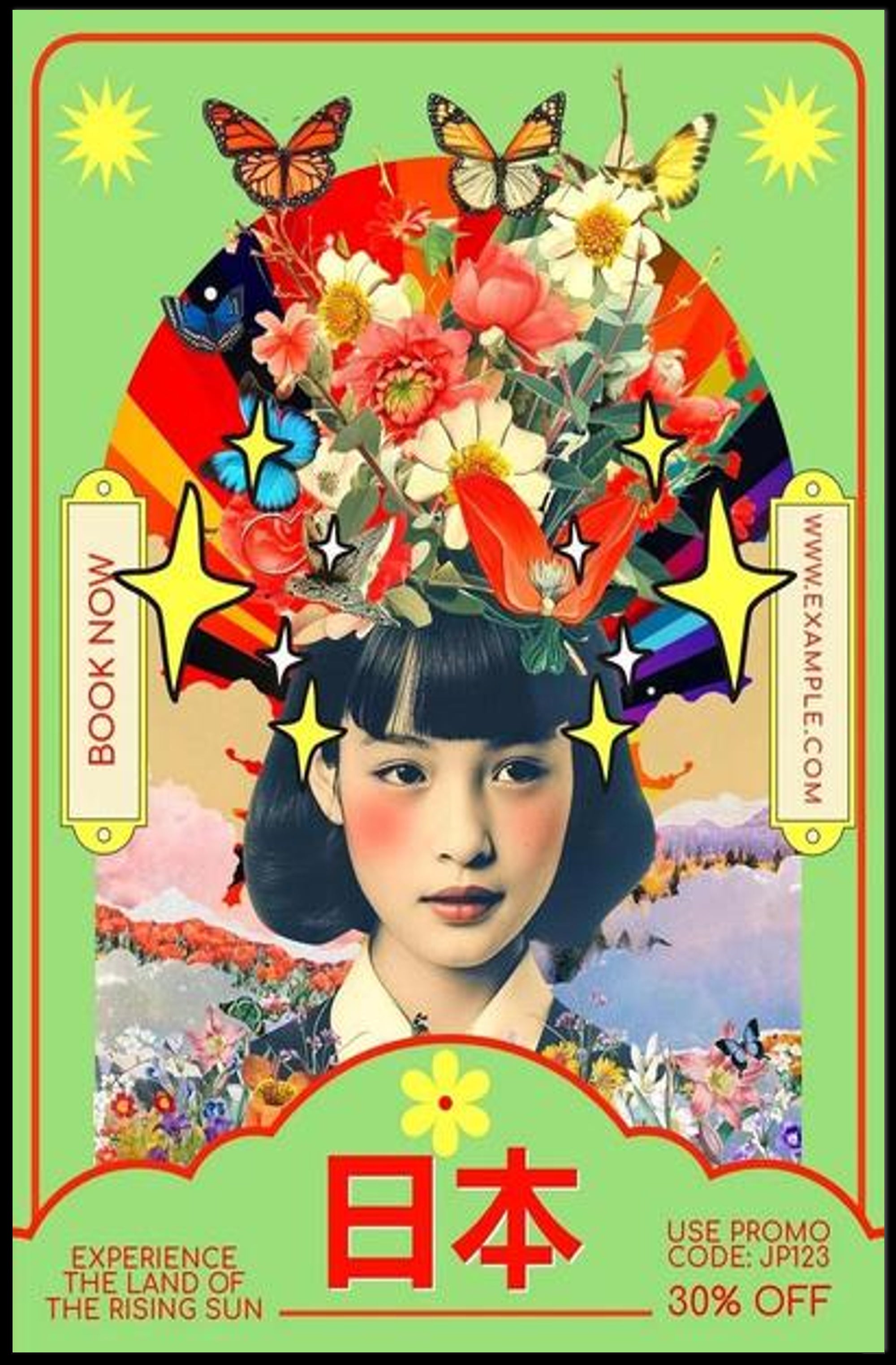 Discover Japan's Vibrant Beauty Poster PosterGoat